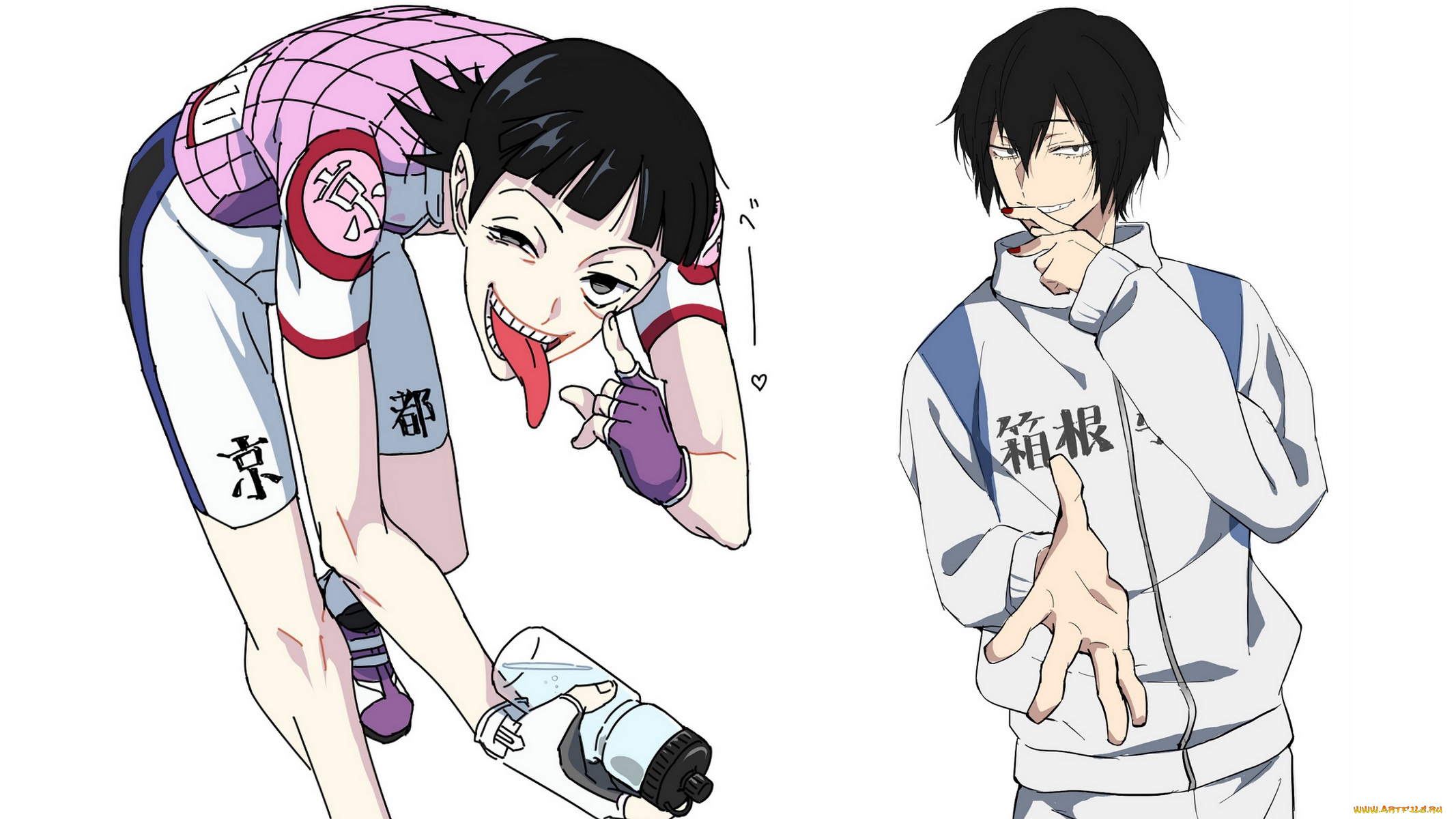 аниме, yowamushi, pedal, парни