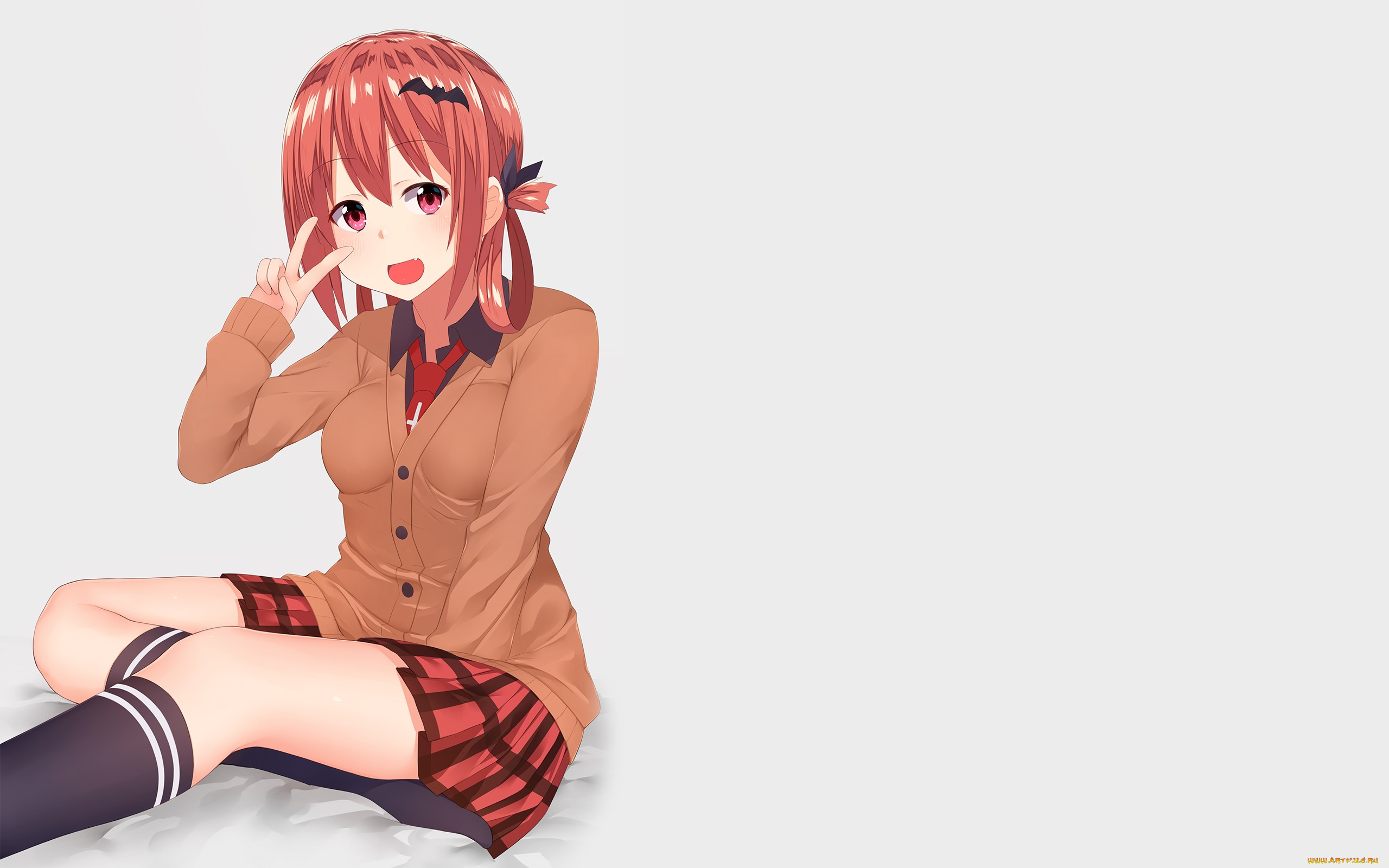 аниме, gabriel, dropout, взгляд, фон, девушка