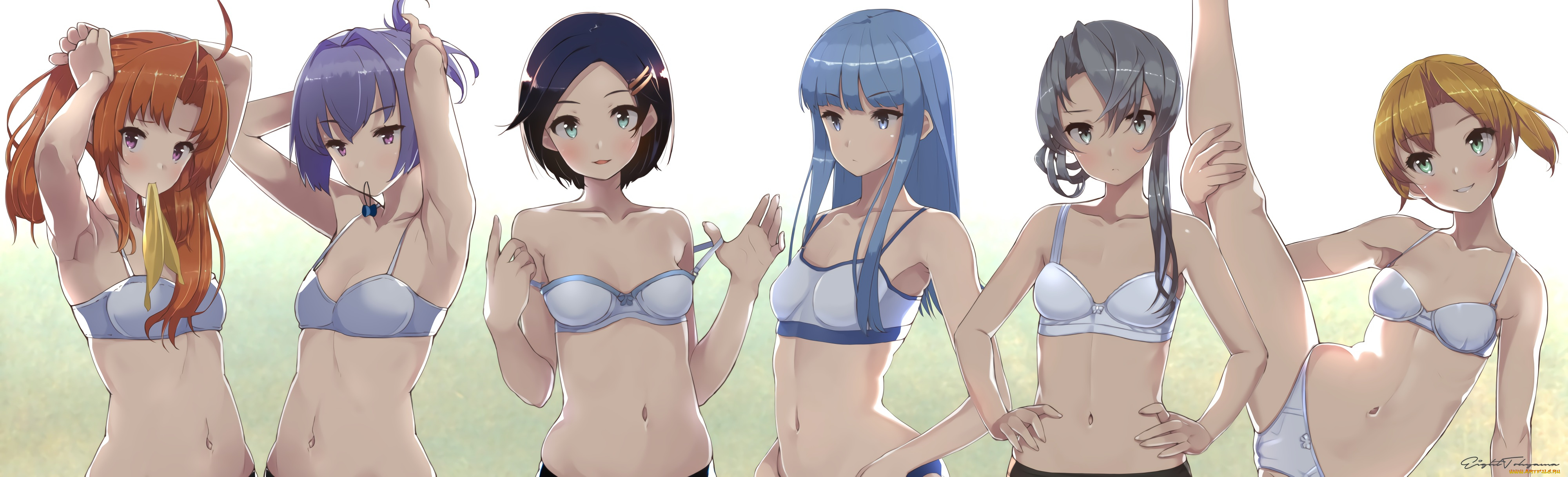 аниме, kantai, collection, девушки, взгляд, фон