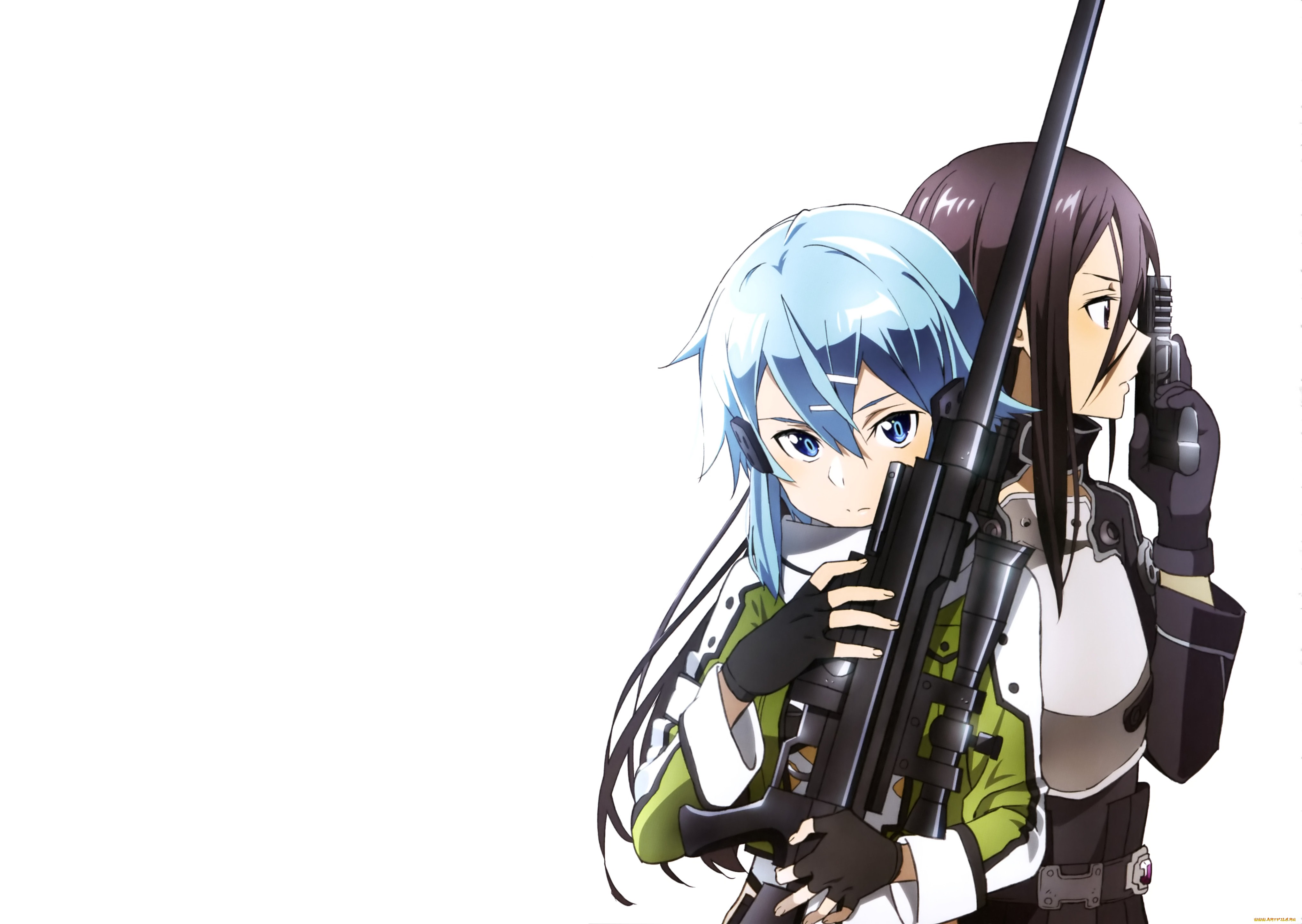 аниме, sword, art, online, фон, взгляд, девушки