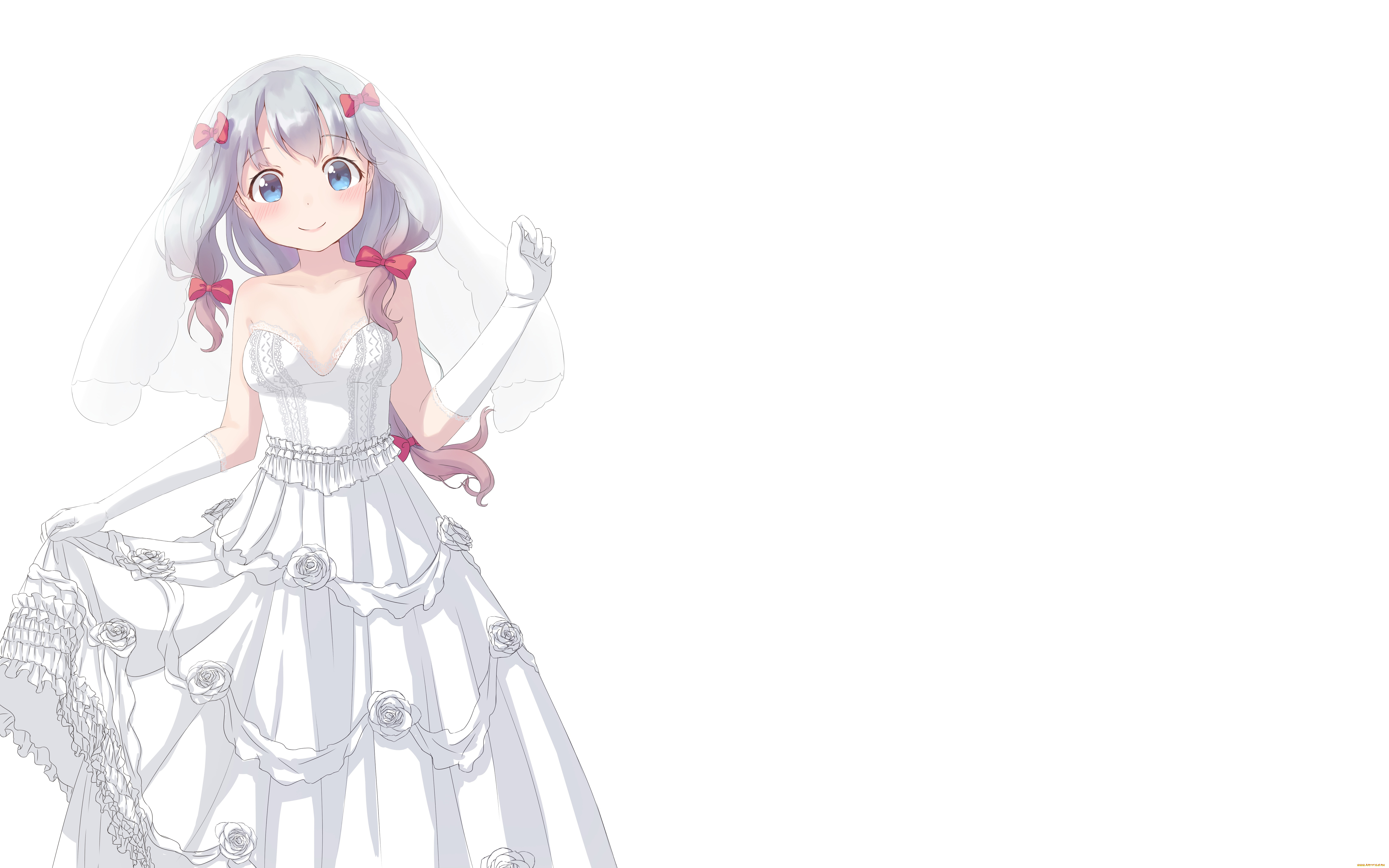 аниме, eromanga-sensei, взгляд, фон, девушка