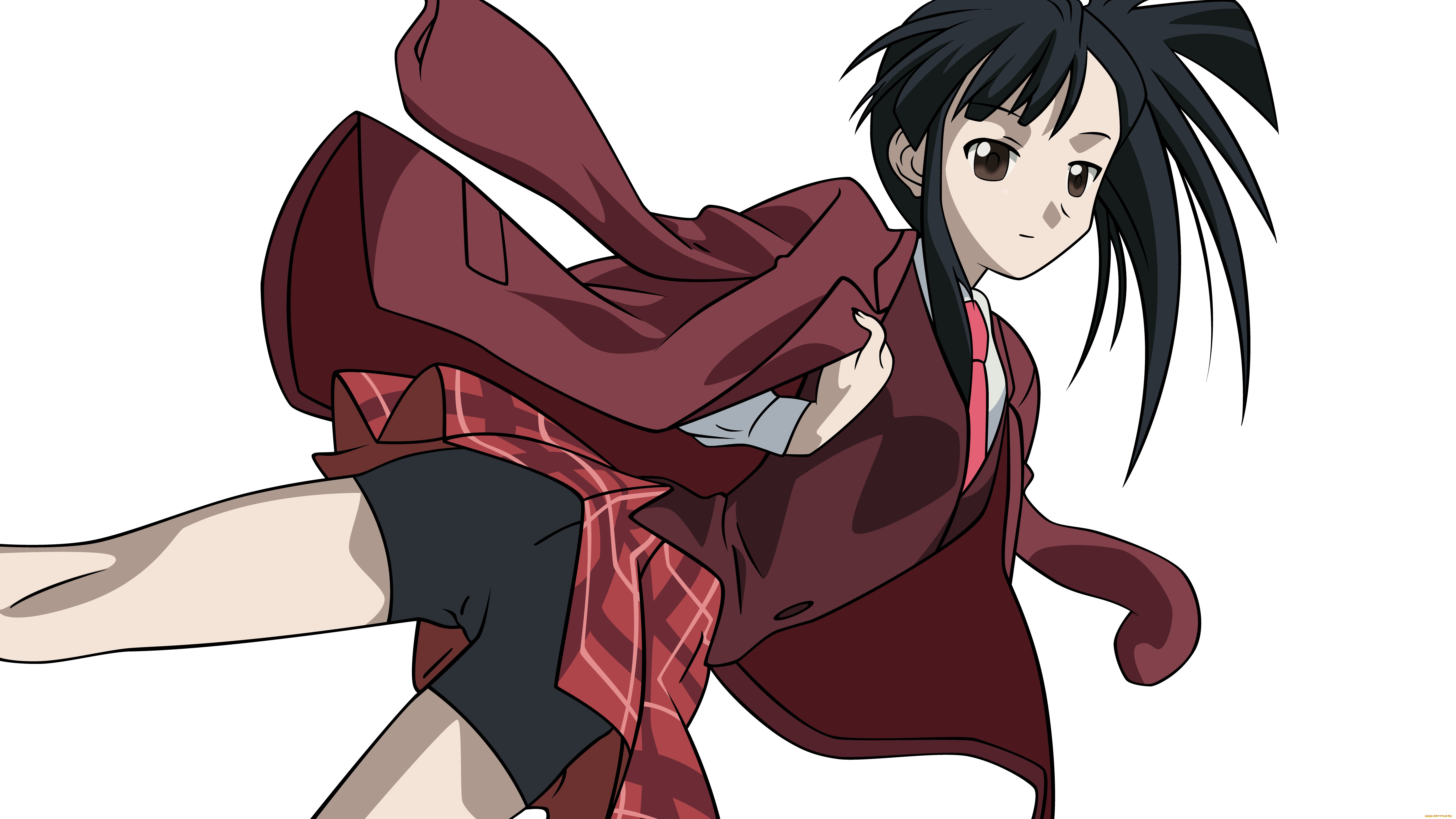 аниме, unknown, , другое, девушка, взгляд, фон