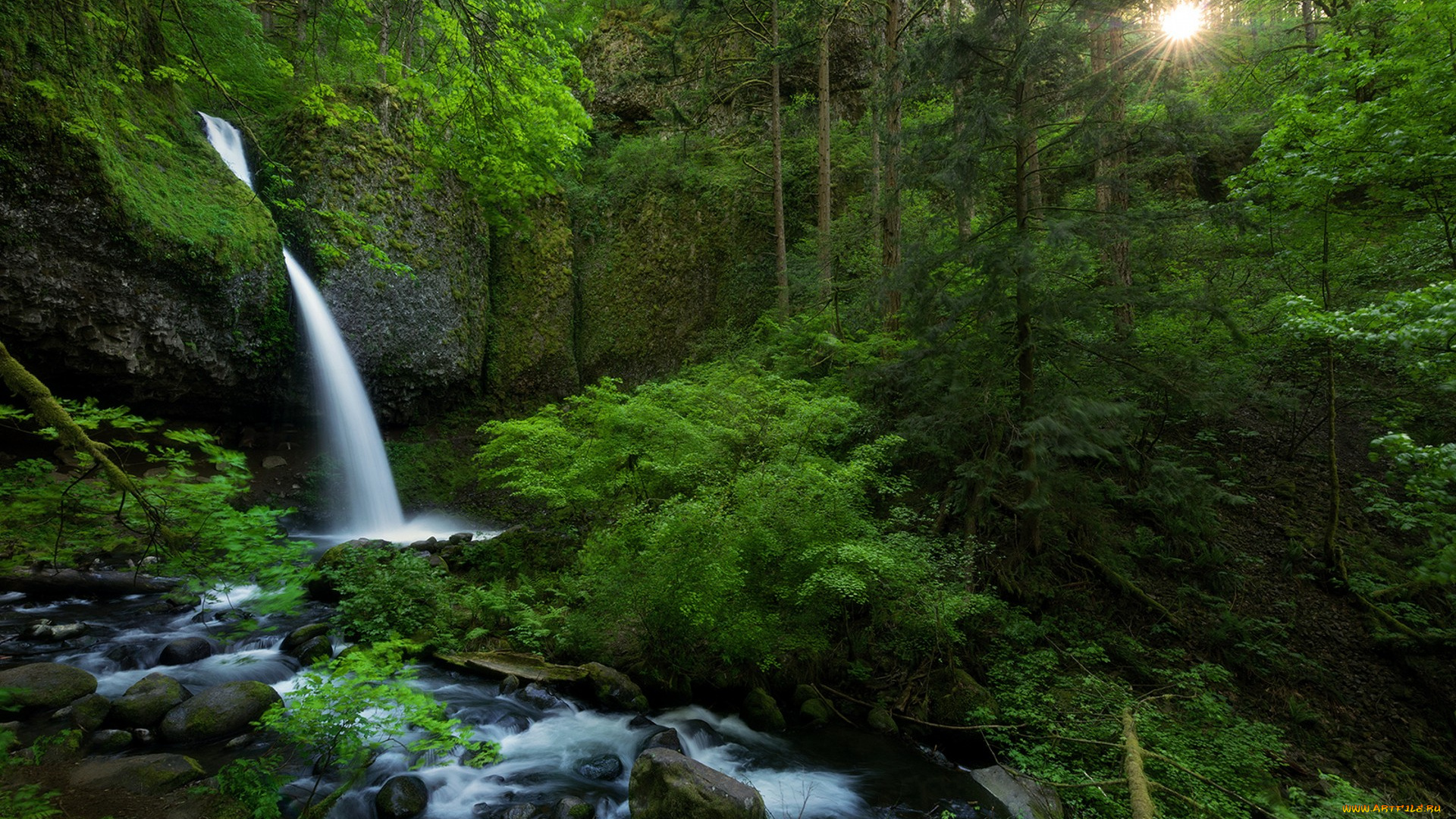 природа, водопады, простор