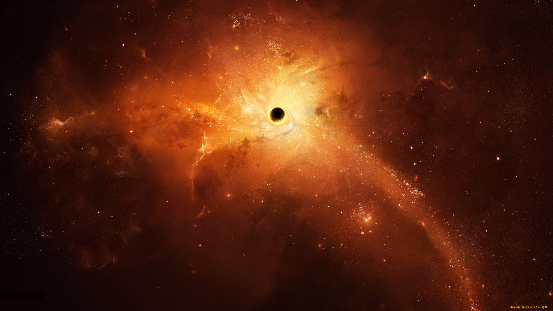 космос, арт, звезды, галактика, вселенная, планеты