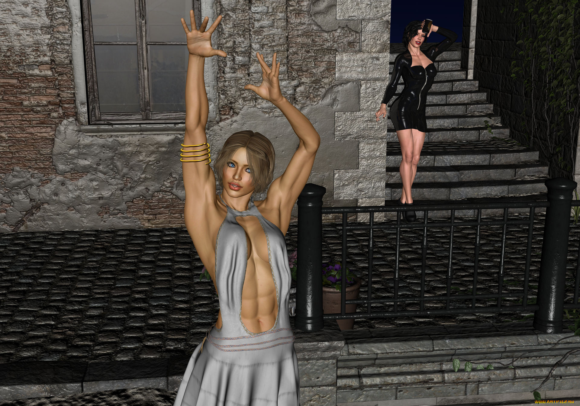 3д, графика, люди, , people, фон, взгляд, девушка