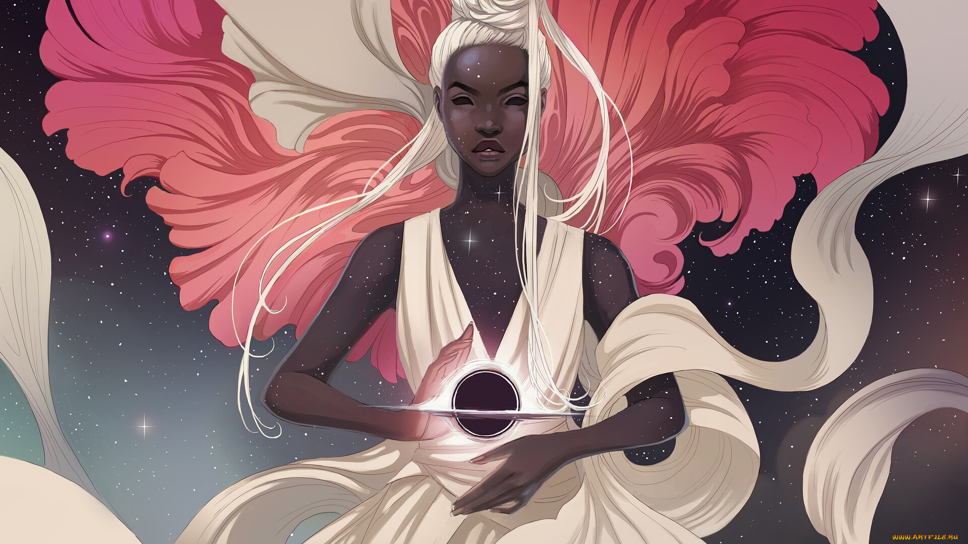 фэнтези, девушки, девушка, космос