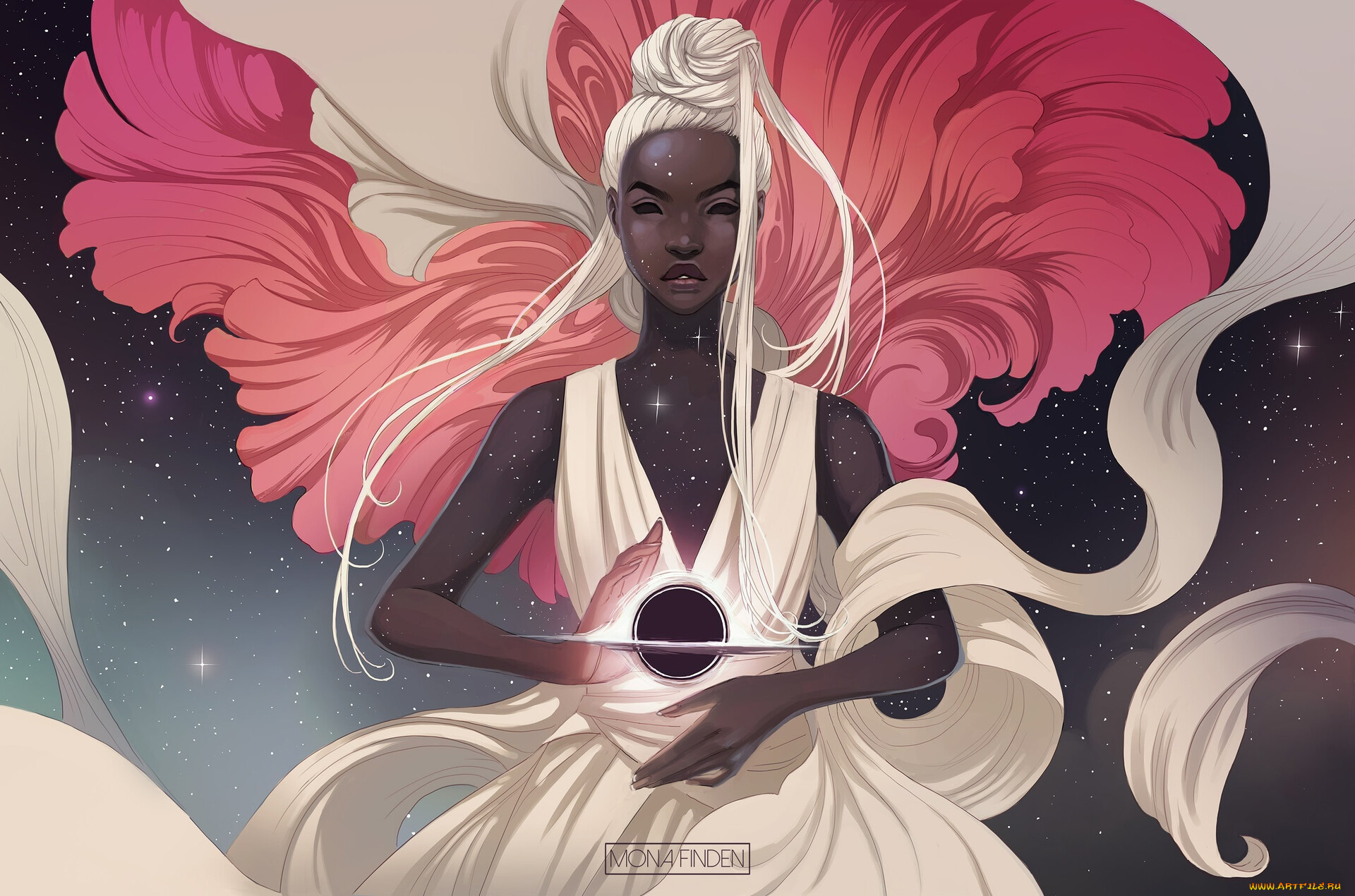 фэнтези, девушки, девушка, космос