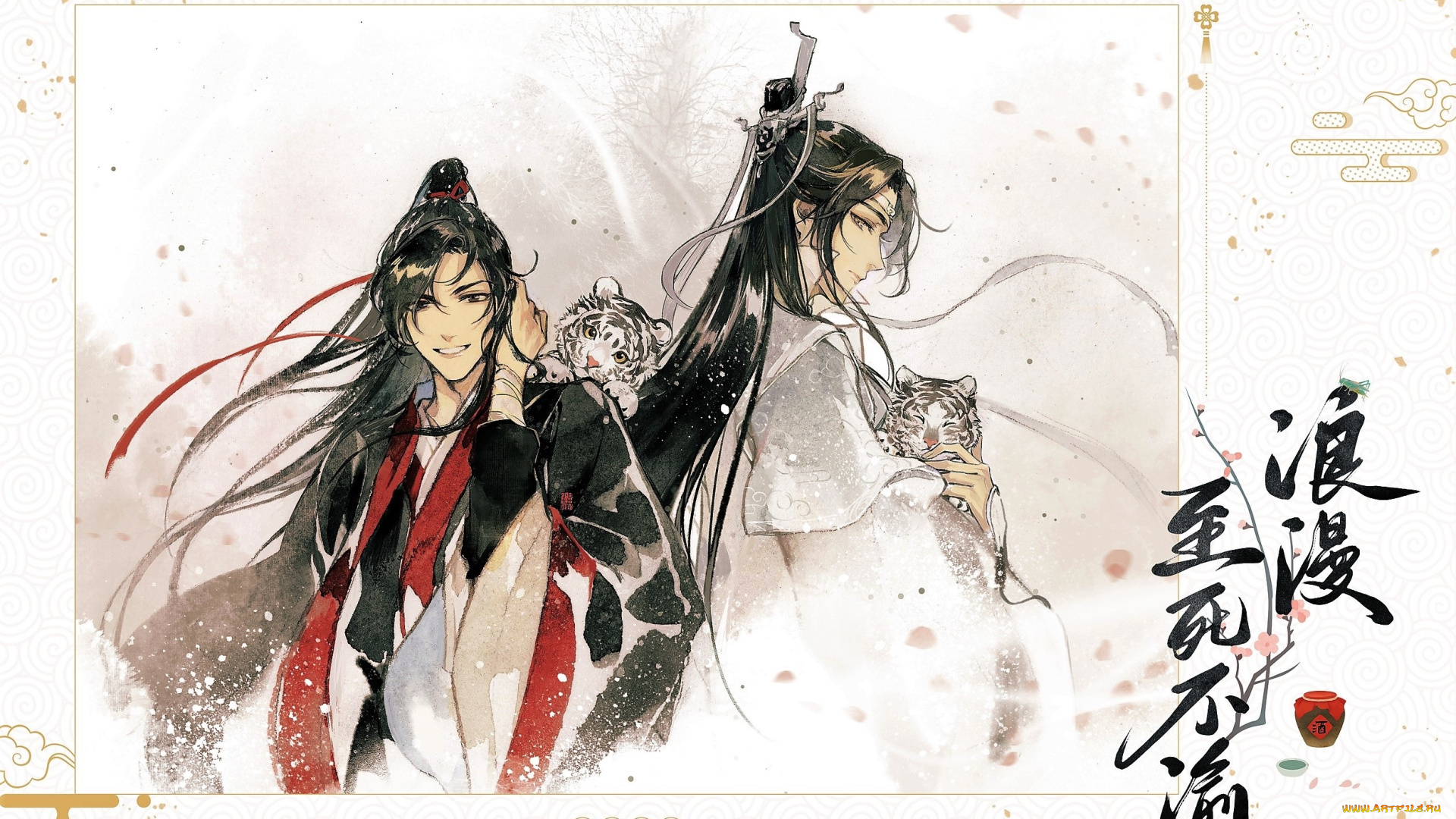 аниме, mo, dao, zu, shi, вэй, усянь, лань, ванцзы, тигрята