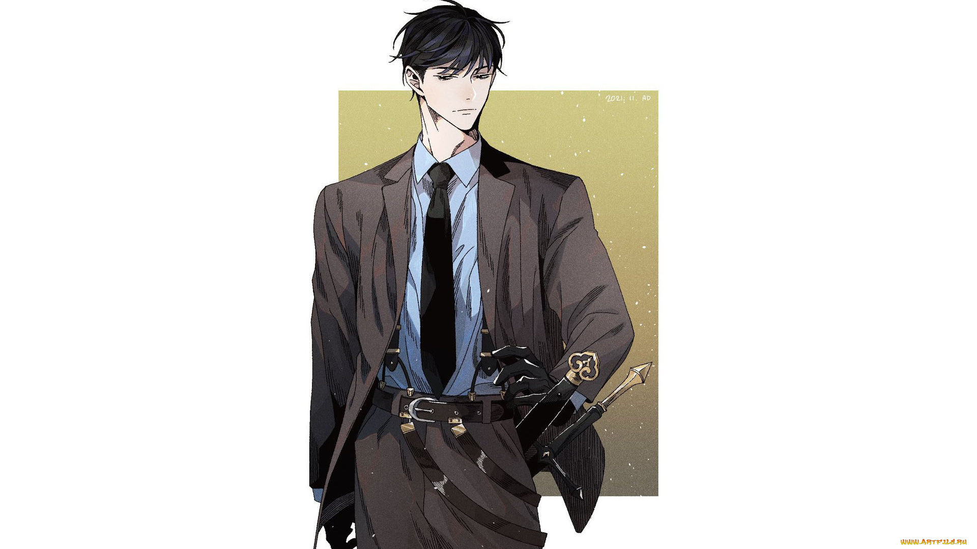 аниме, unknown, , другое, , парень, костюм, оружие