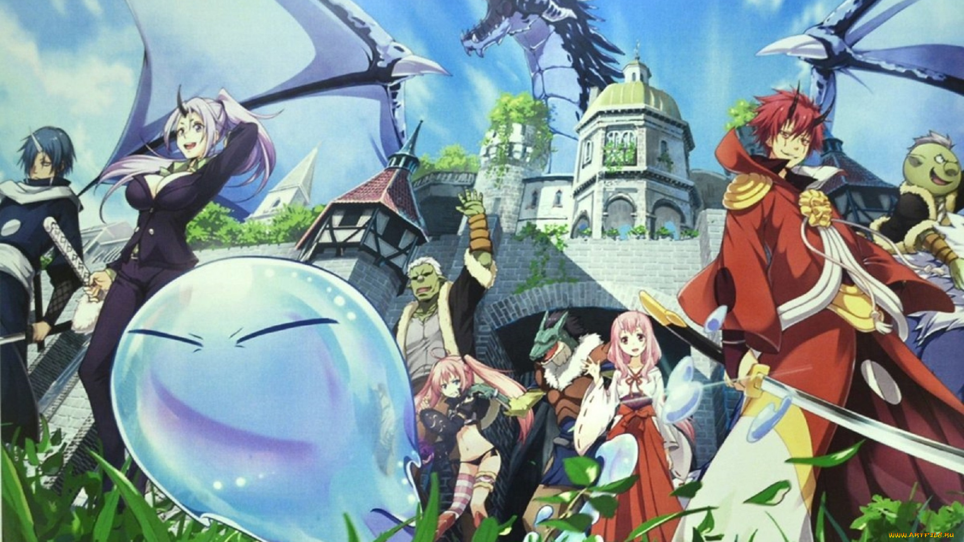 о, моём, перерождении, в, слизь, аниме, tensei, shitara, slime, datta, ken, tensei, shitara, datta, ken