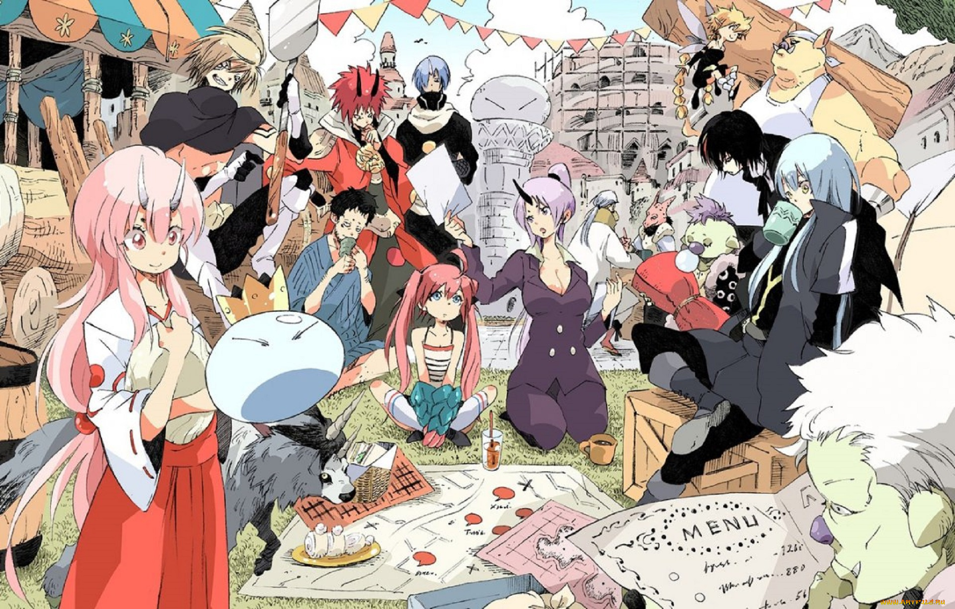 о, моём, перерождении, в, слизь, аниме, tensei, shitara, slime, datta, ken, tensei, shitara, datta, ken