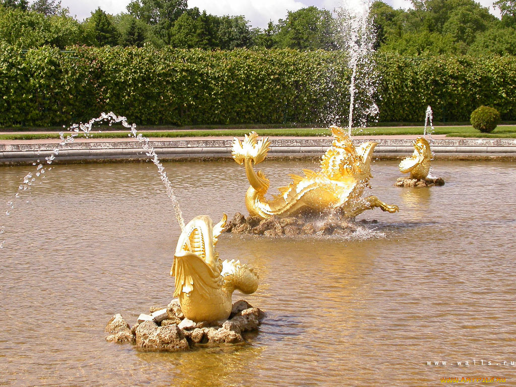 города, санкт, петербург, петергоф, россия