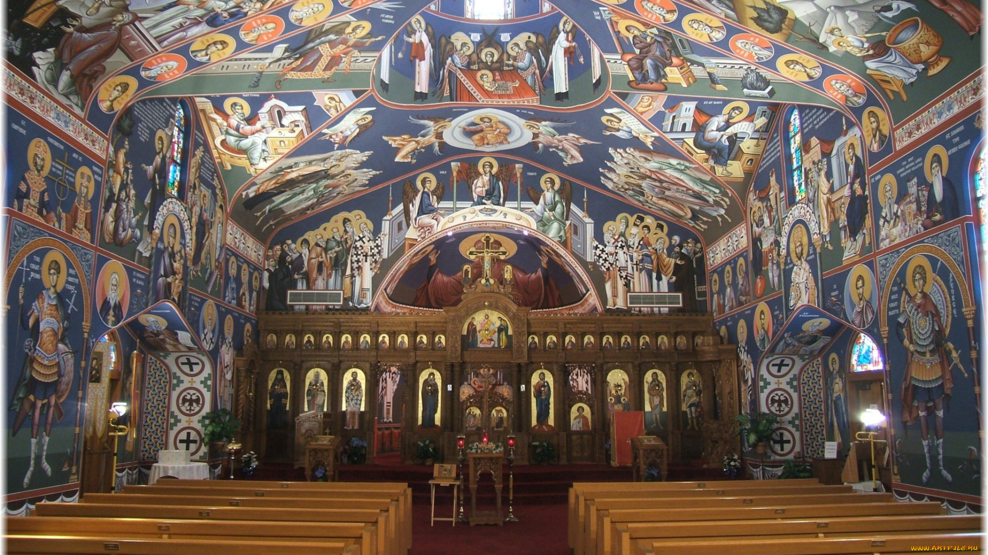 интерьер, убранство, роспись, храма