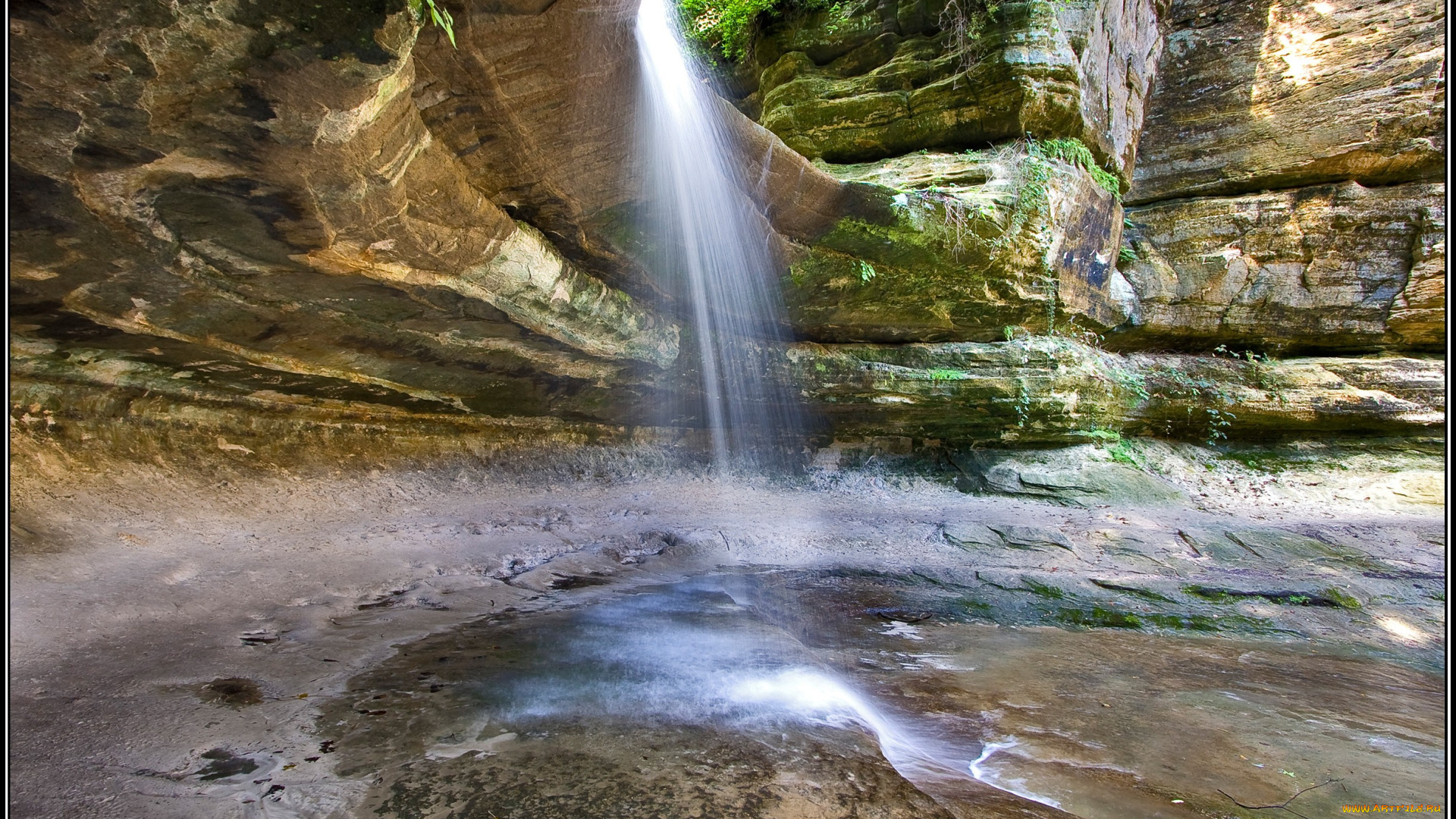 природа, водопады, брызги, горы