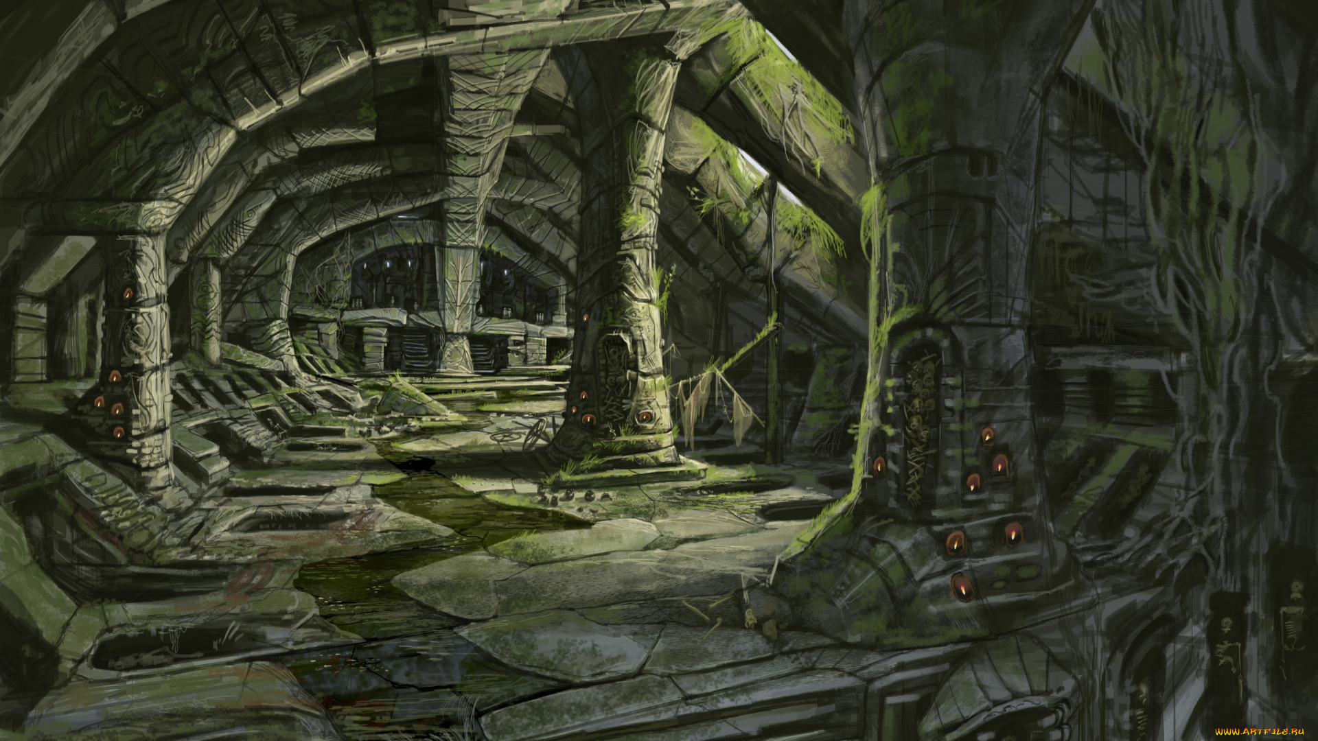 the, elder, scrolls, skyrim, видео, игры, концеп, арт