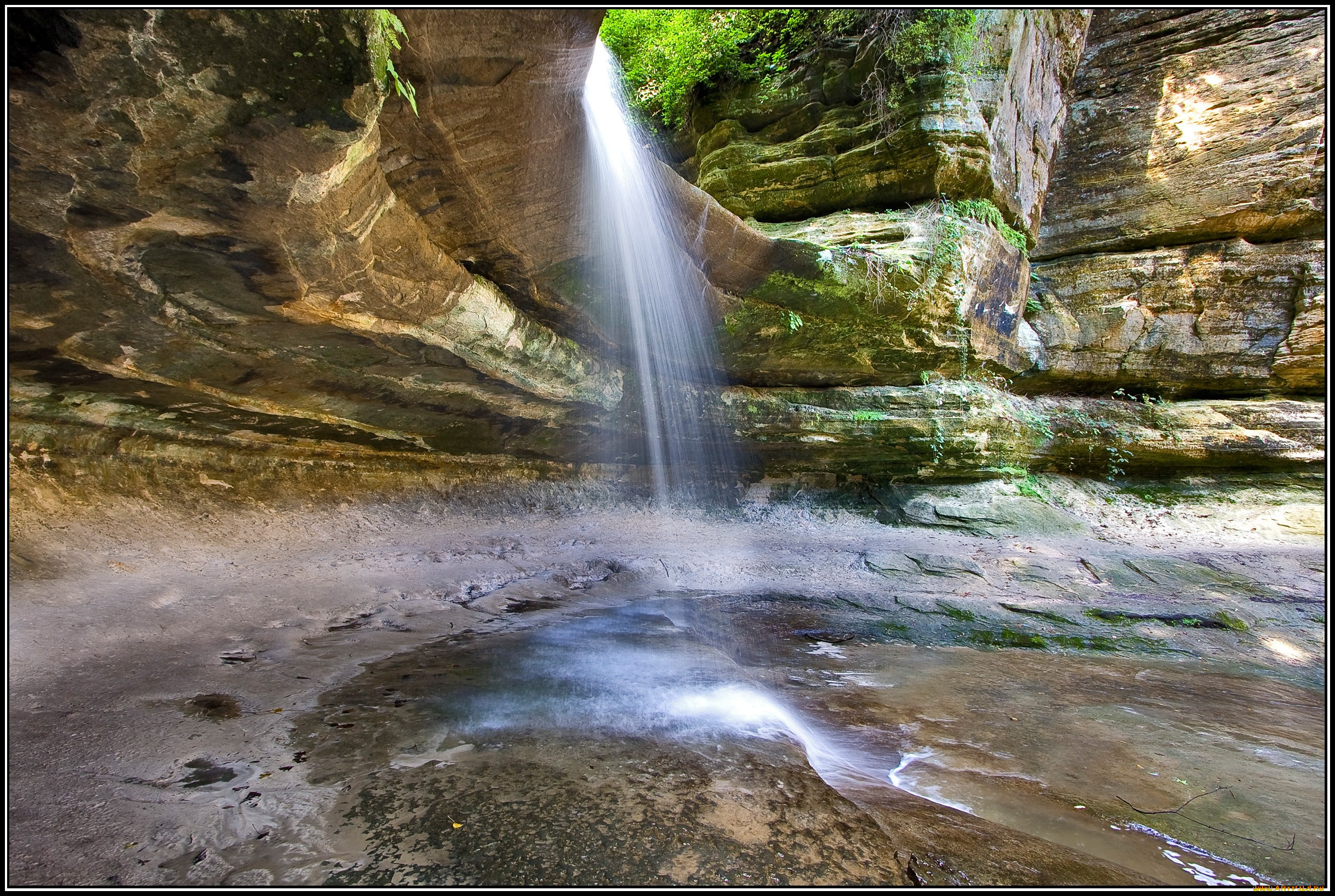 природа, водопады, брызги, горы