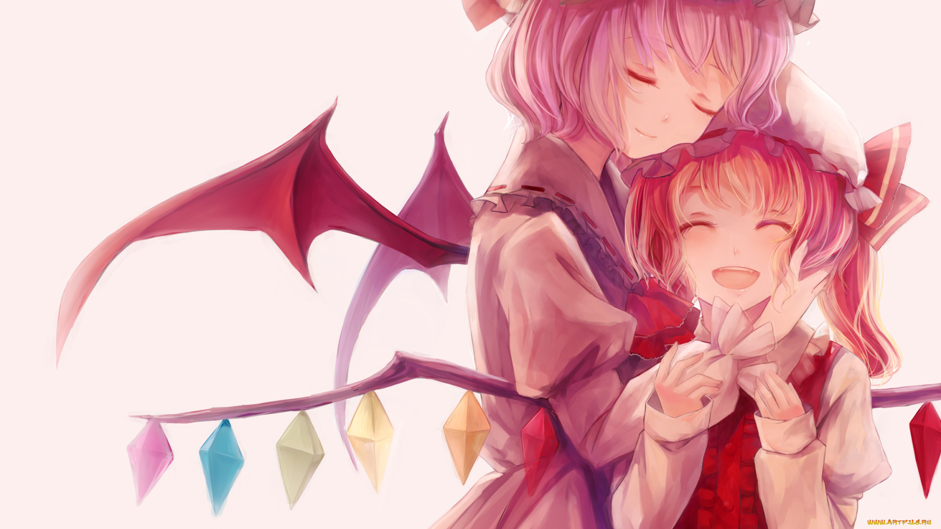аниме, touhou, flandre, scarlet, remilia