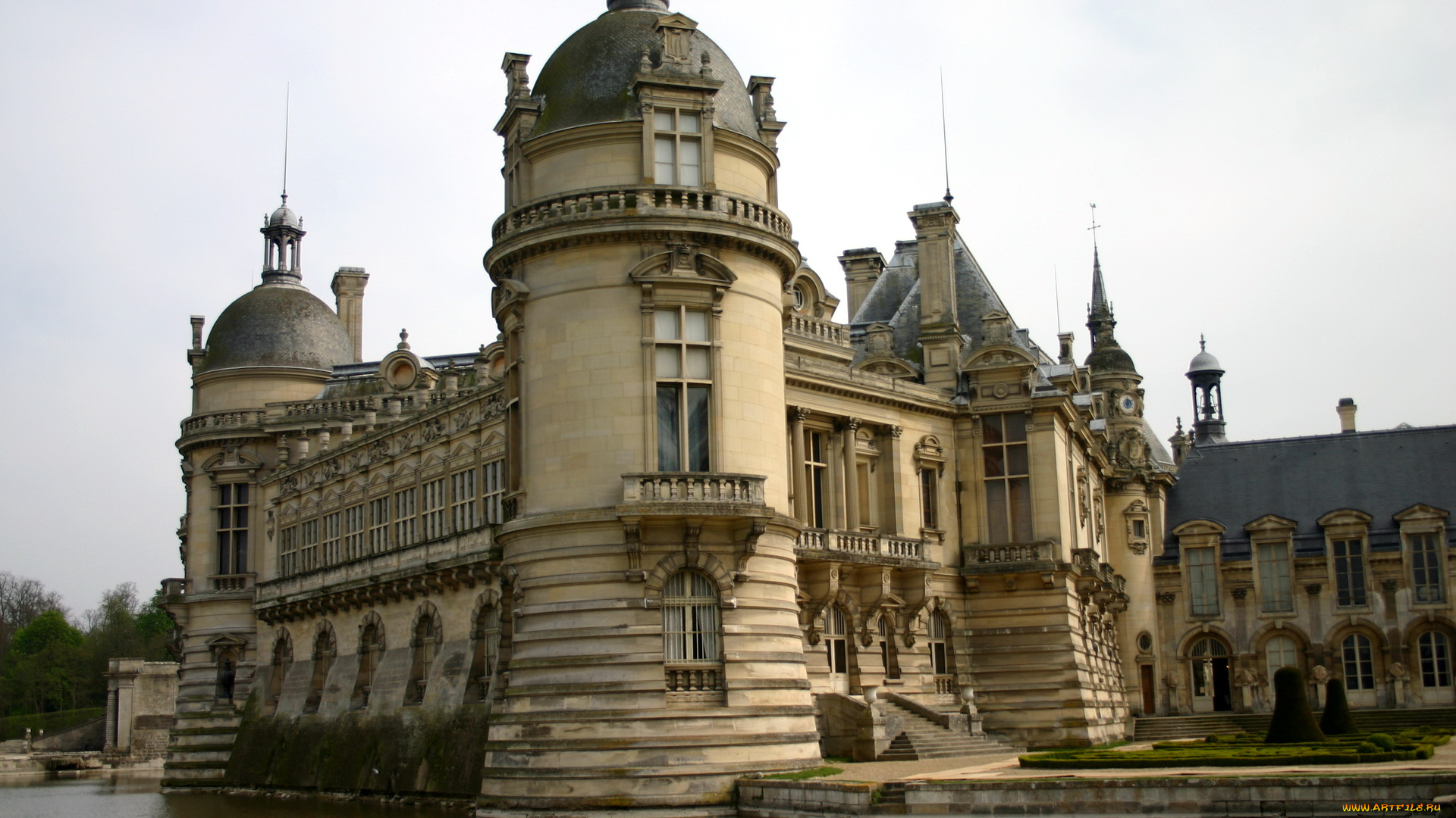 castle, de, chantilly, france, города, замки, луары, франция