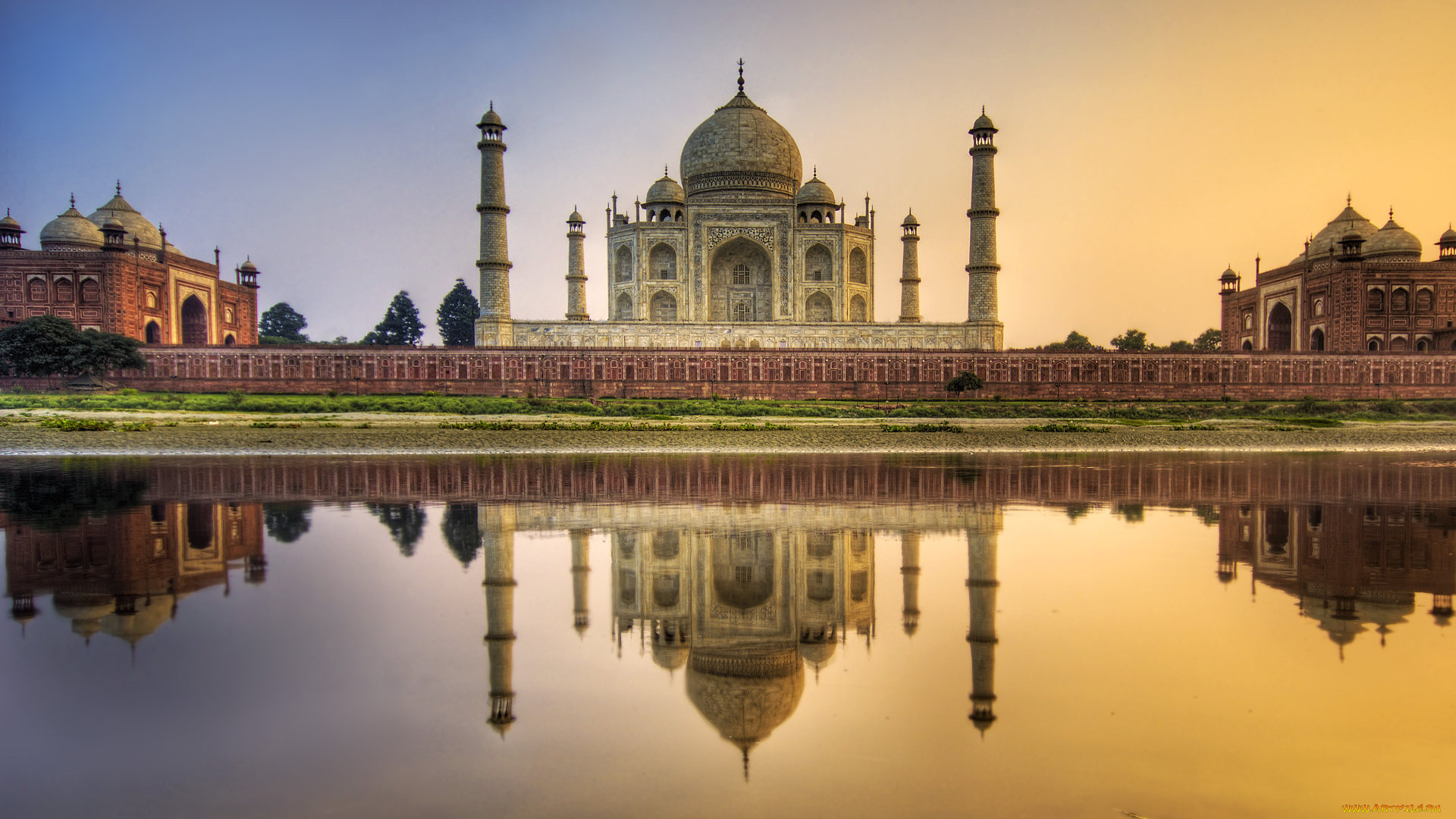 farewell, india, the, taj, mahal, города, тадж, махал, индия, красота, дворец, водоам