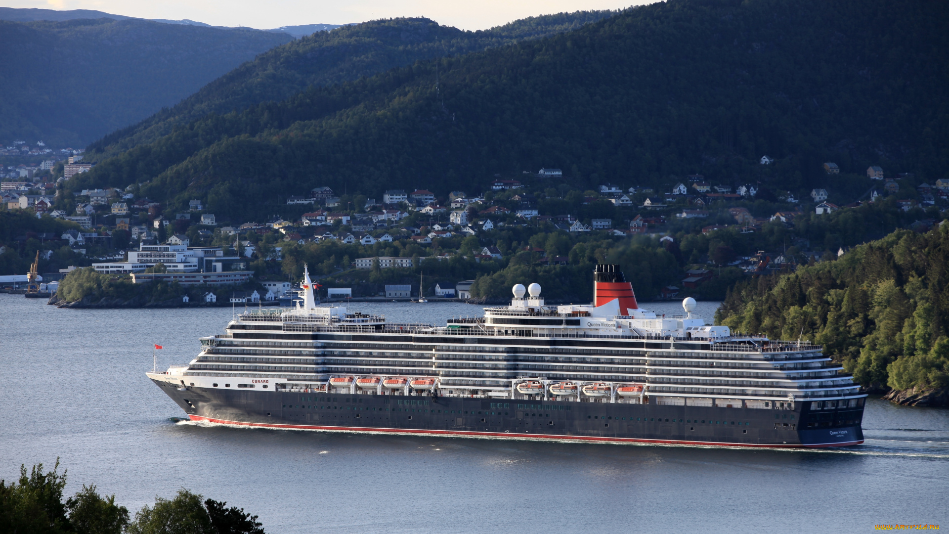 корабли, лайнеры, пейзаж, вода, круиз