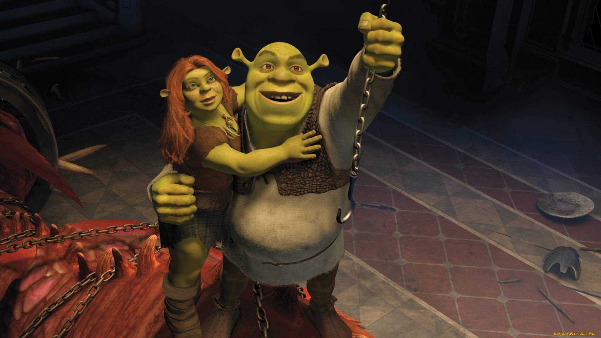 мультфильмы, shrek, forever, after, феона, шрек