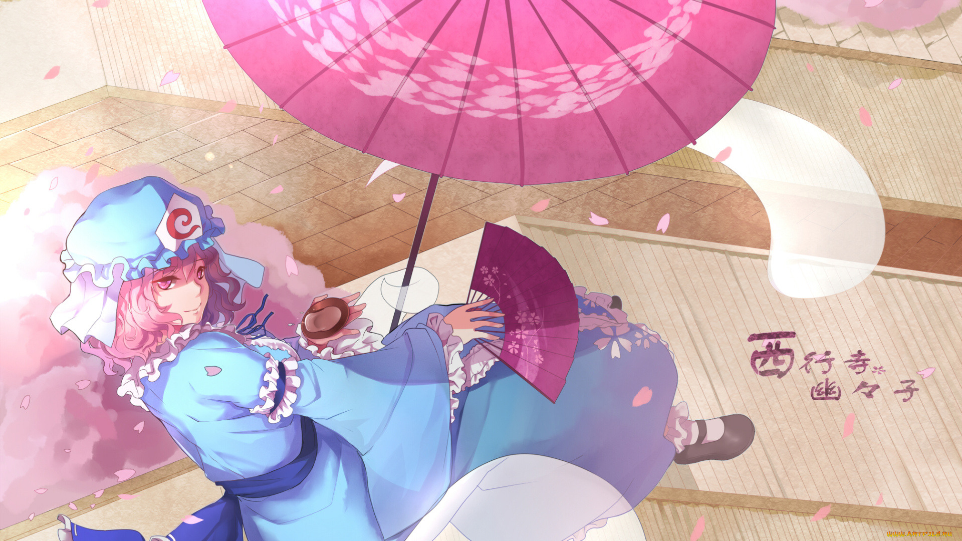 saigyouji, yuyuko, аниме, touhou