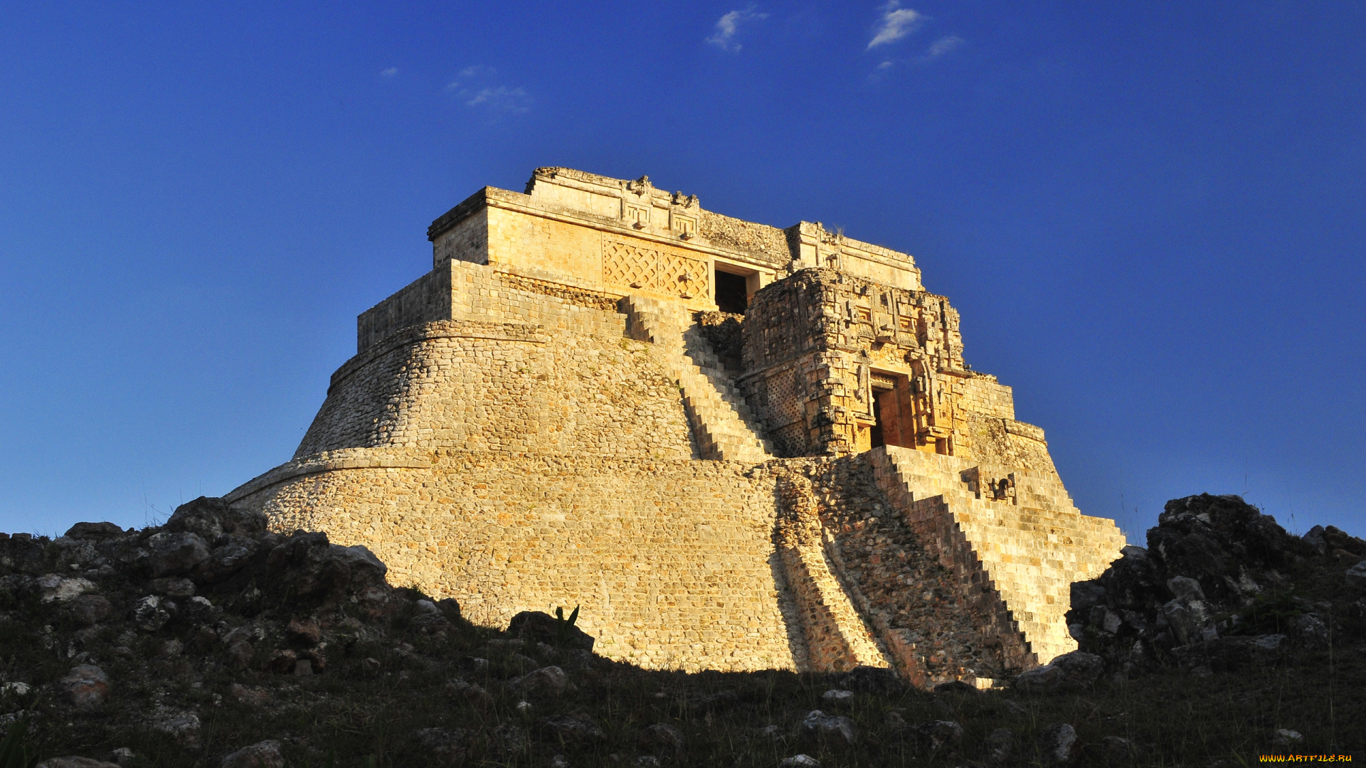 uxmal, города, исторические, архитектурные, памятники, пирамида, храм, древность