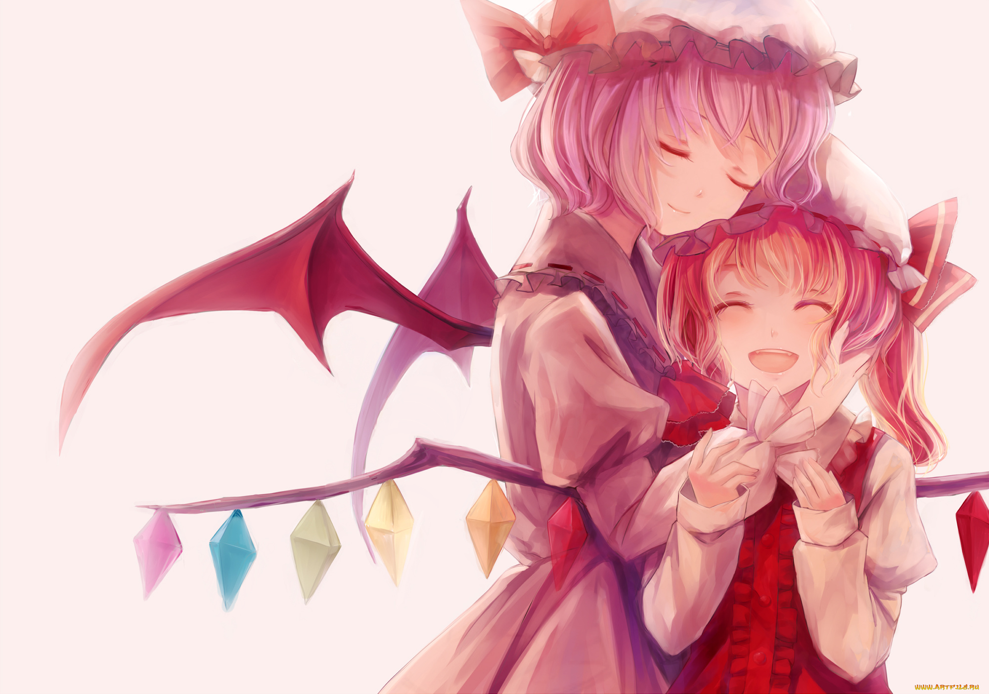 аниме, touhou, flandre, scarlet, remilia