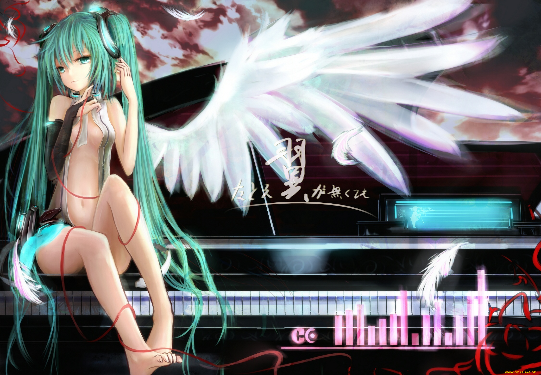 hatsune, miku, аниме, vocaloid