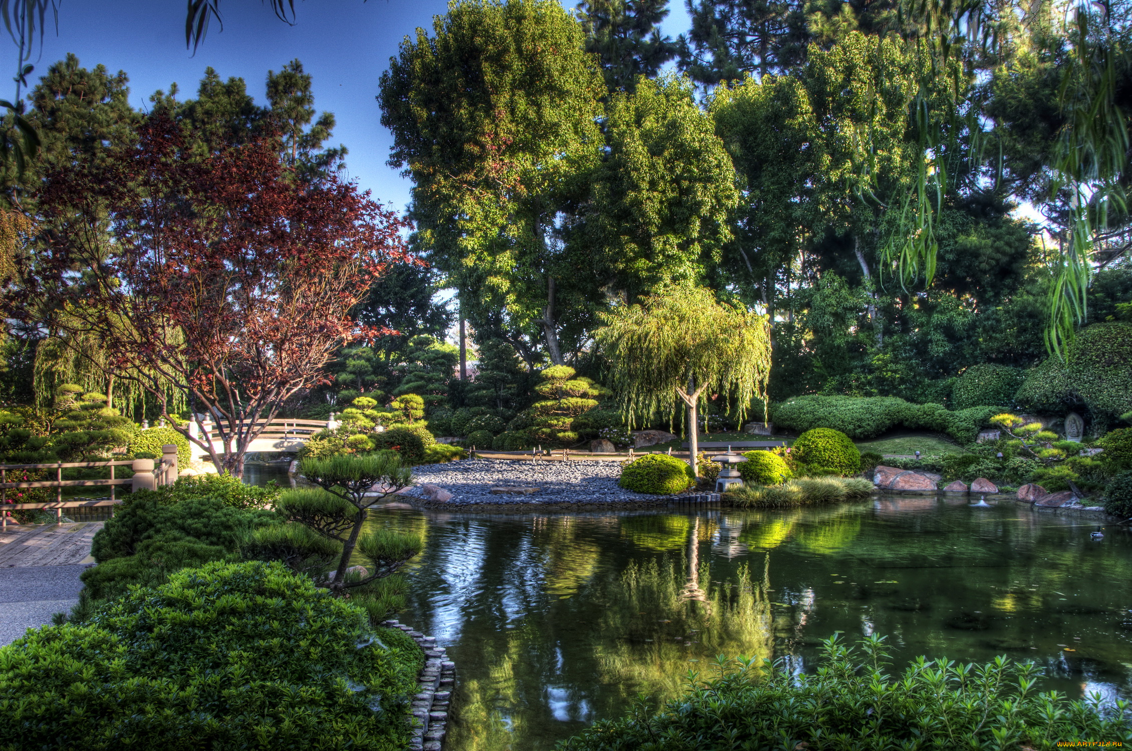 earl, burns, miller, japanese, garden, california, usa, природа, парк