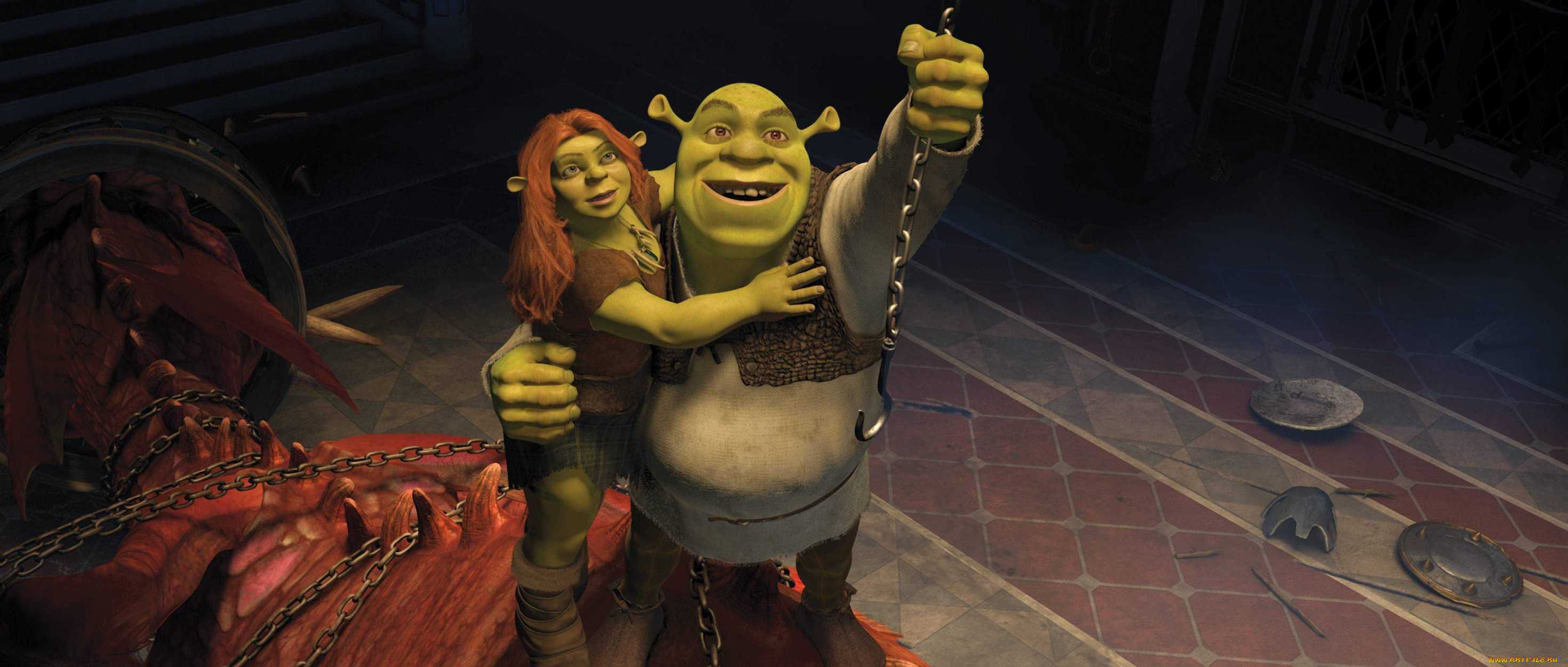 мультфильмы, shrek, forever, after, феона, шрек