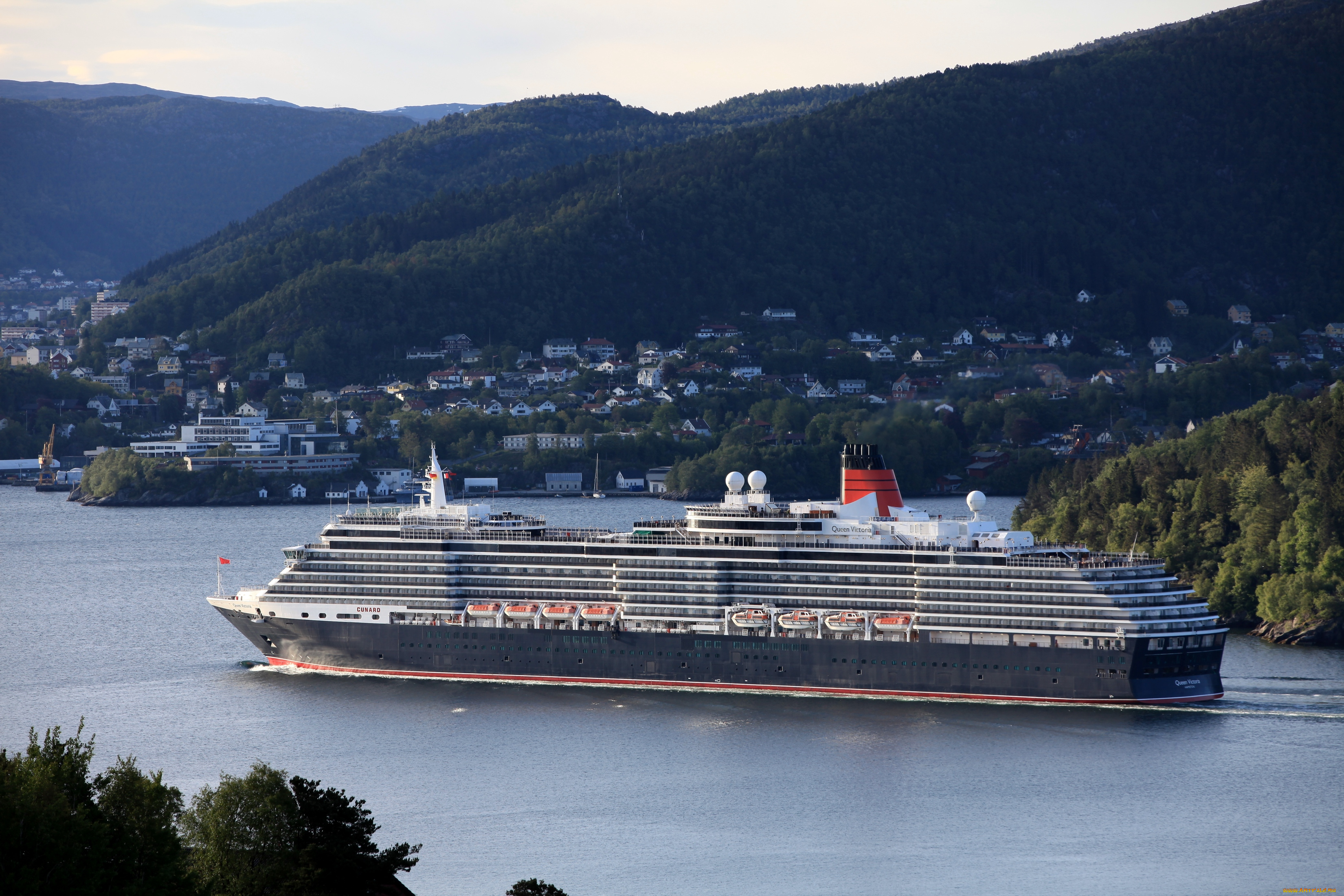 корабли, лайнеры, пейзаж, вода, круиз