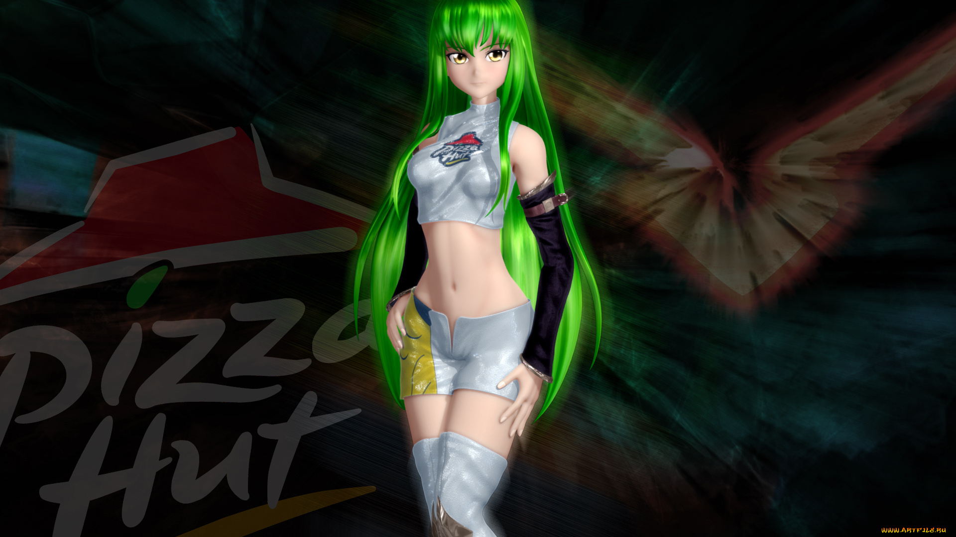 3д, графика, anime, аниме, девушка, волосы