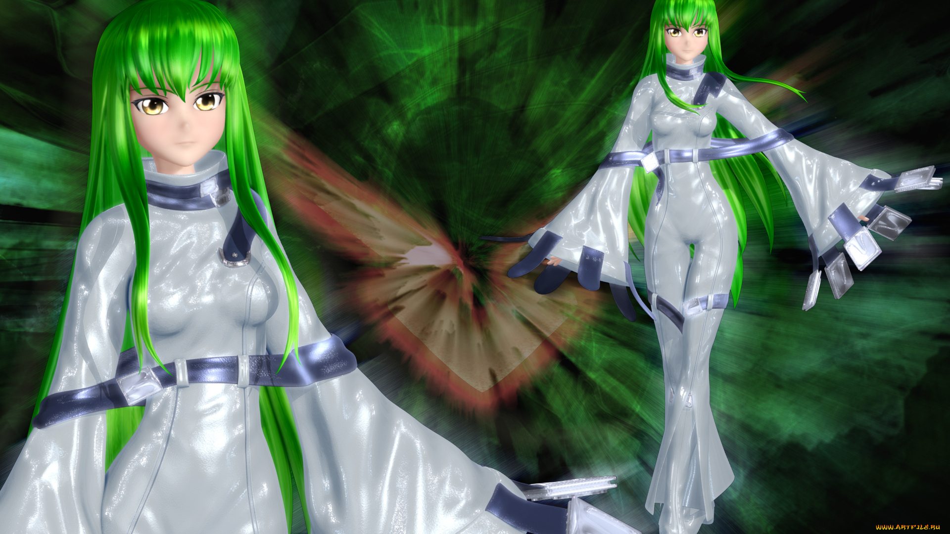 3д, графика, anime, аниме, девушки, волосы