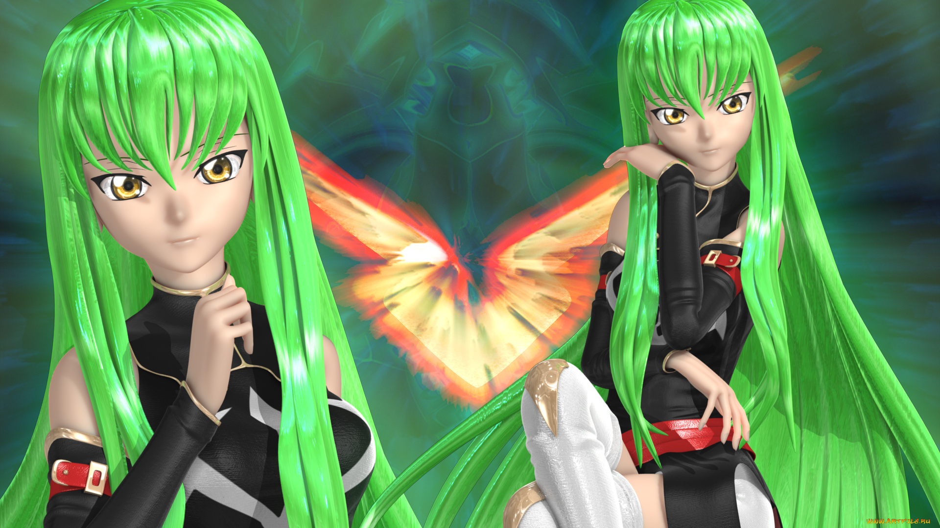 3д, графика, anime, аниме, волосы, девушки