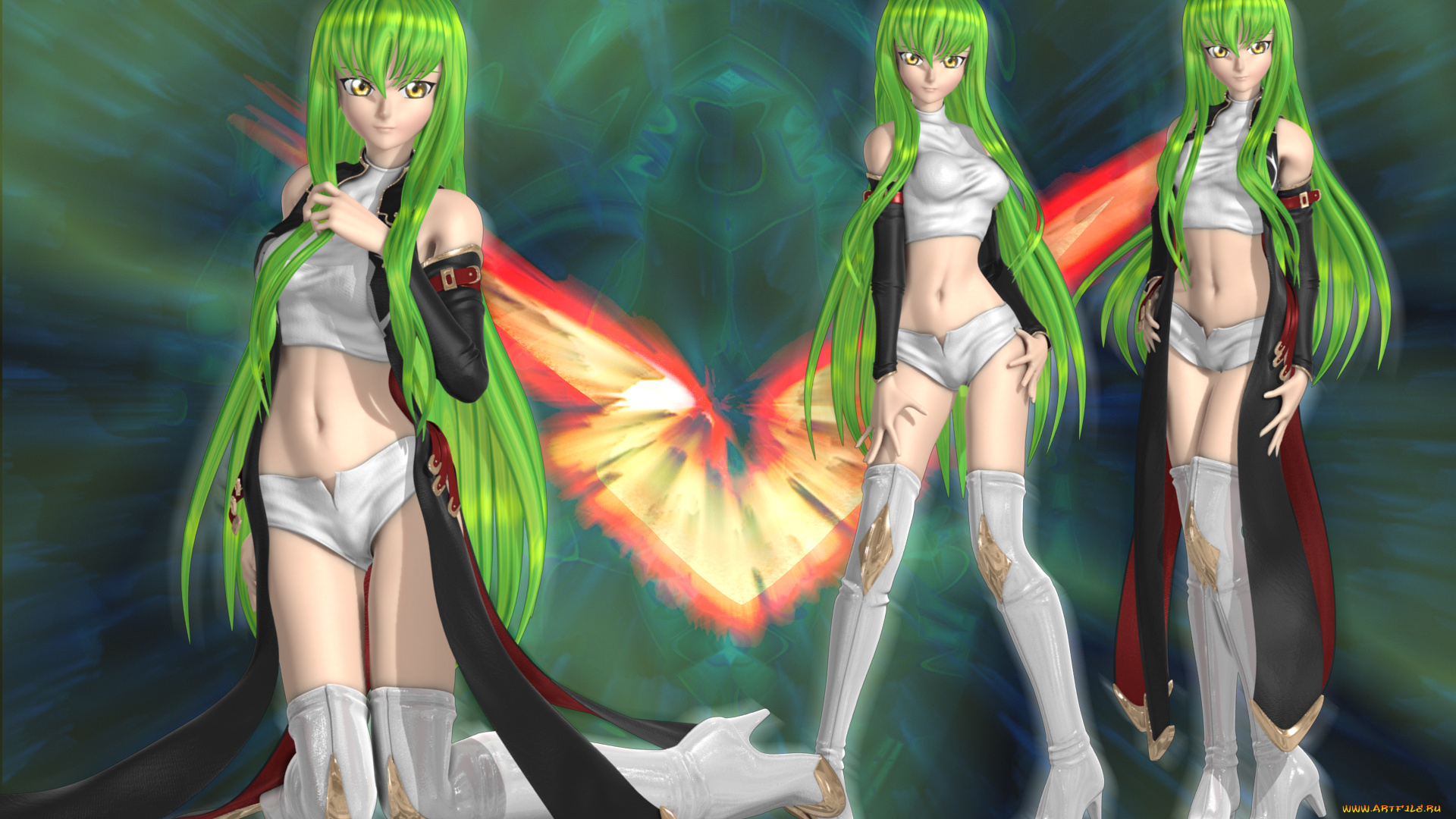 3д, графика, anime, аниме, волосы, девушки