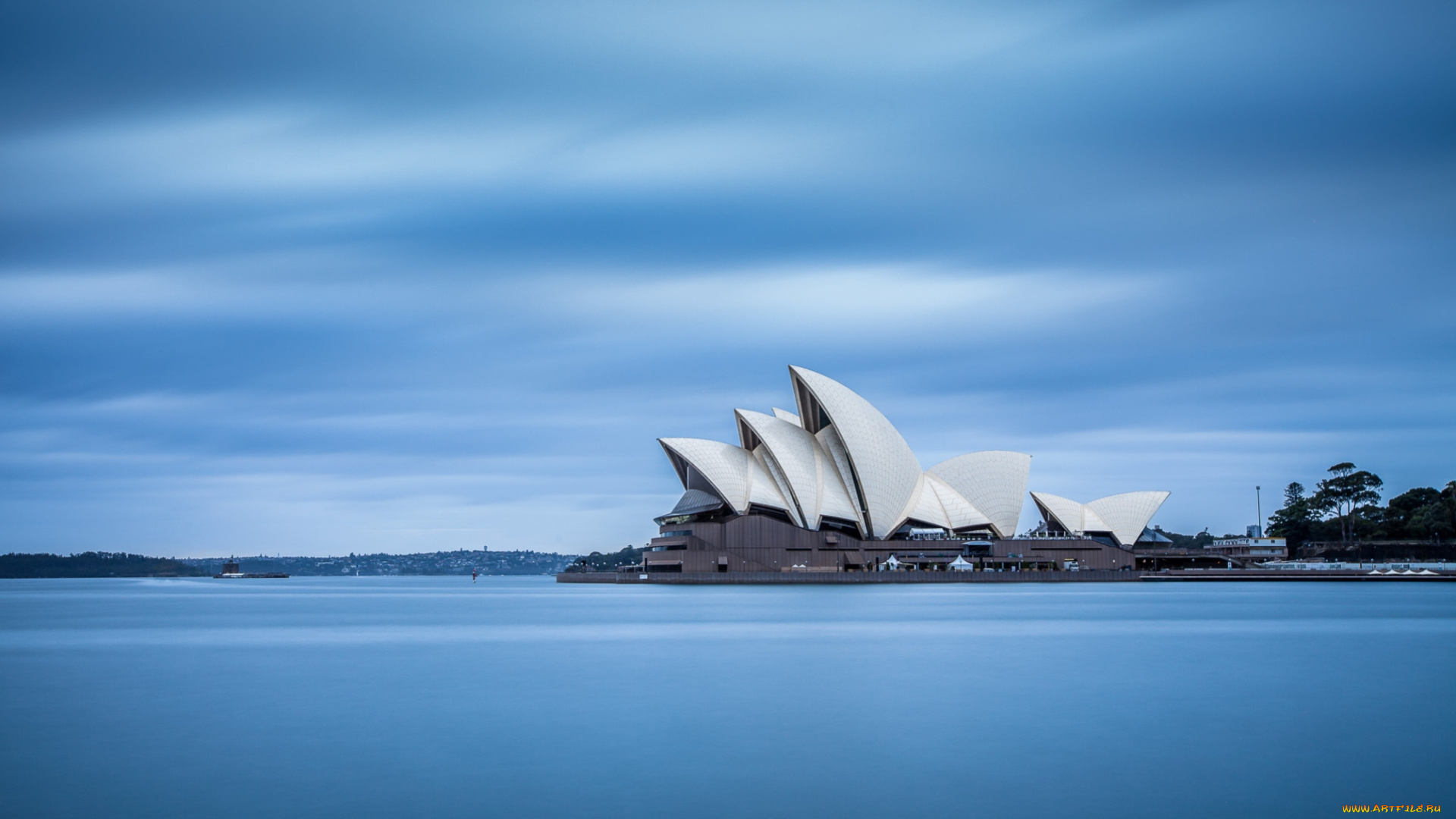 города, сидней, австралия, оперный, театр