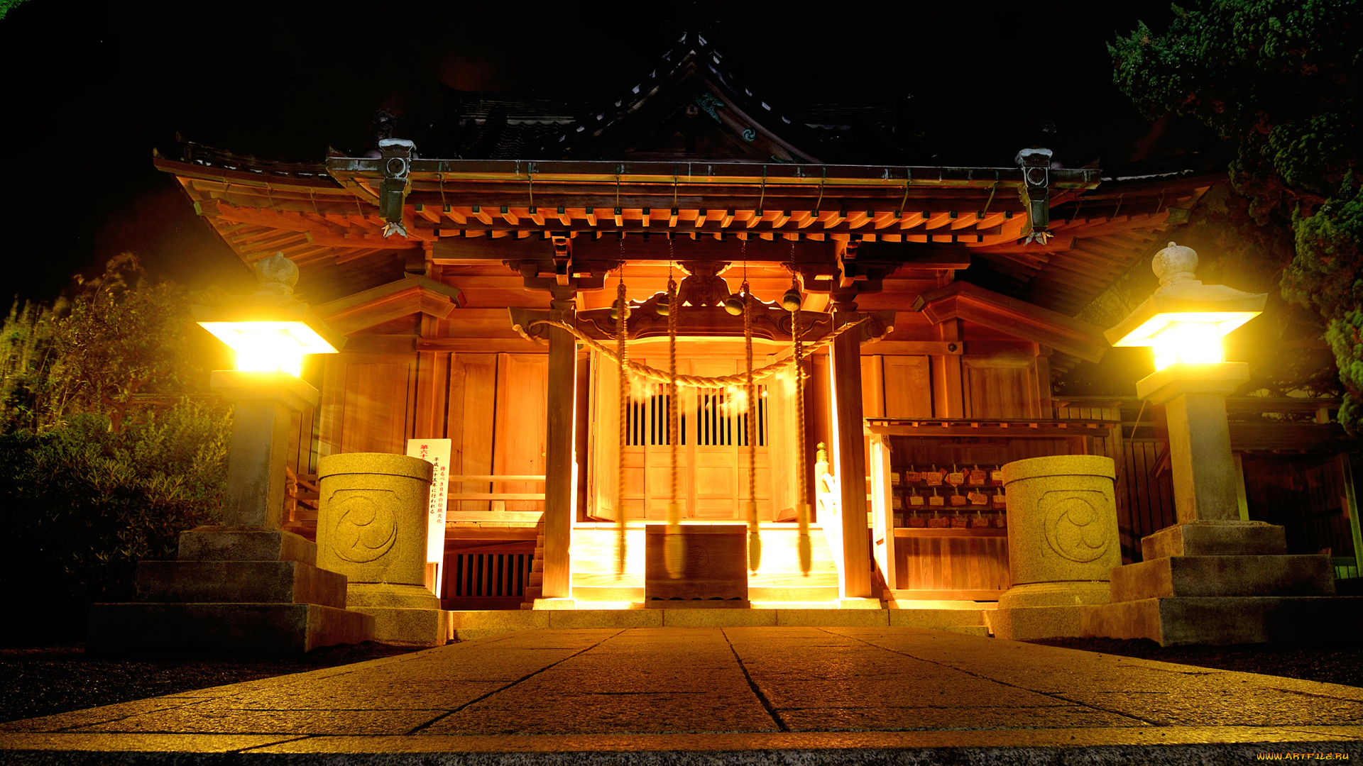 города, здания, дома, shrine, najima, japan