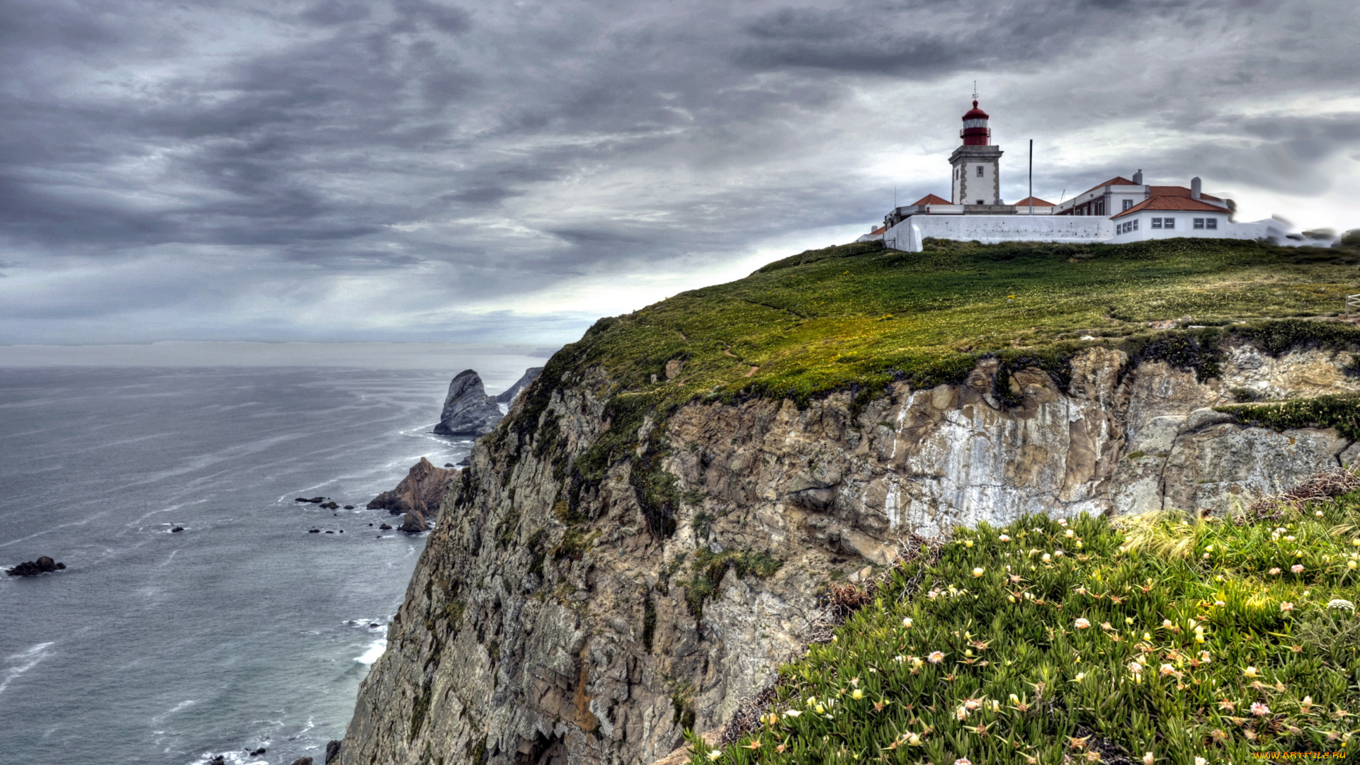 португалия, лиссабон, кашкайш, природа, маяки, маяк, скала, море