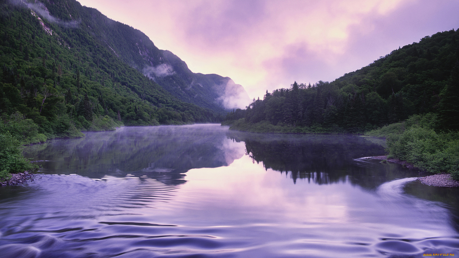 природа, реки, озера, горы, река, лес