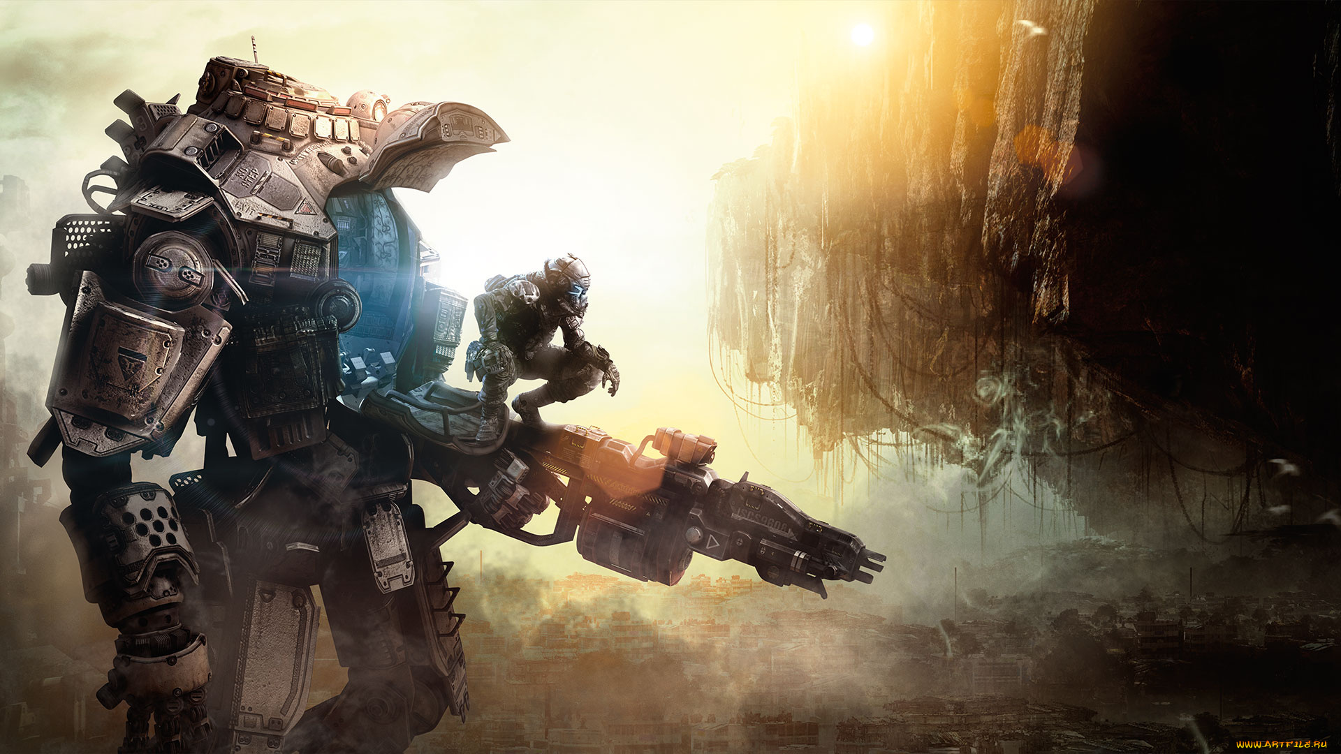 titanfall, видео, игры, робот