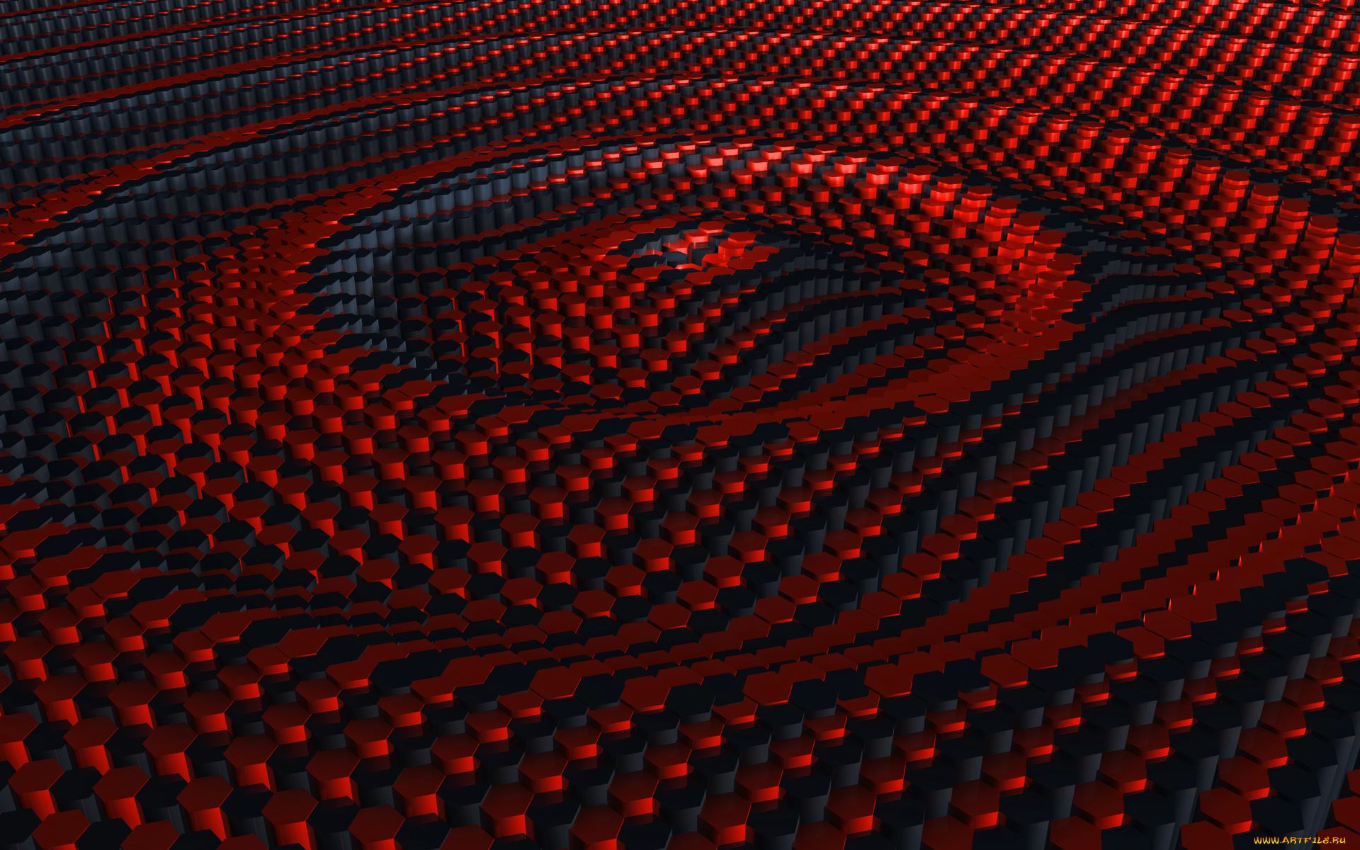 3д, графика, abstract, абстракции, красный, темный