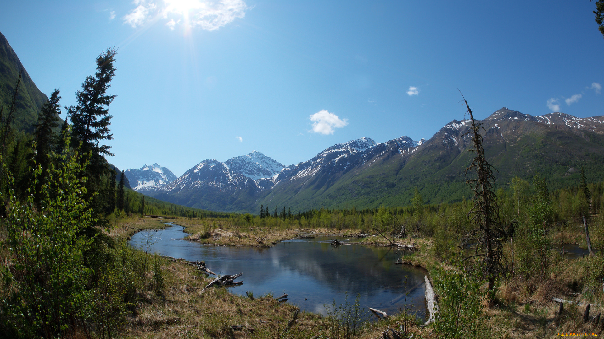 природа, реки, озера, горы, лес, озеро