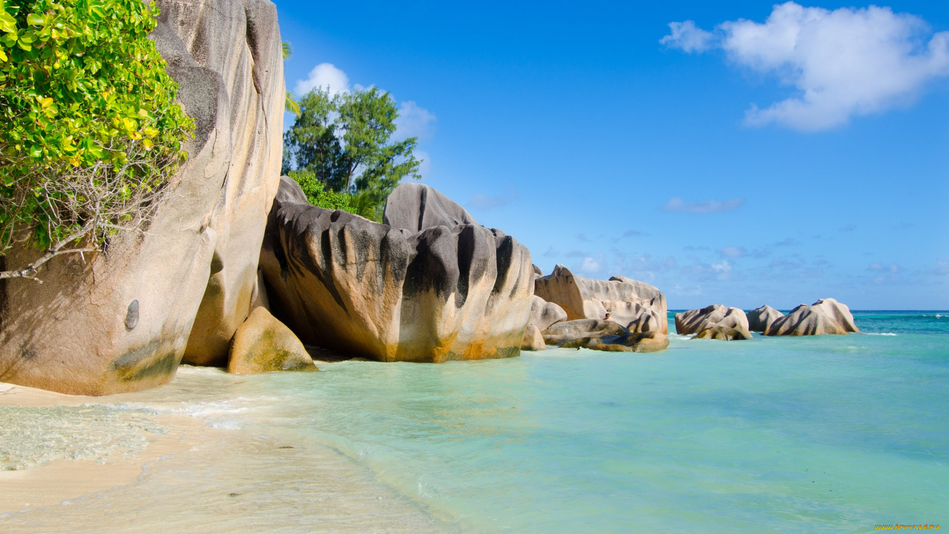 природа, тропики, море, пейзаж, скалы, деревья