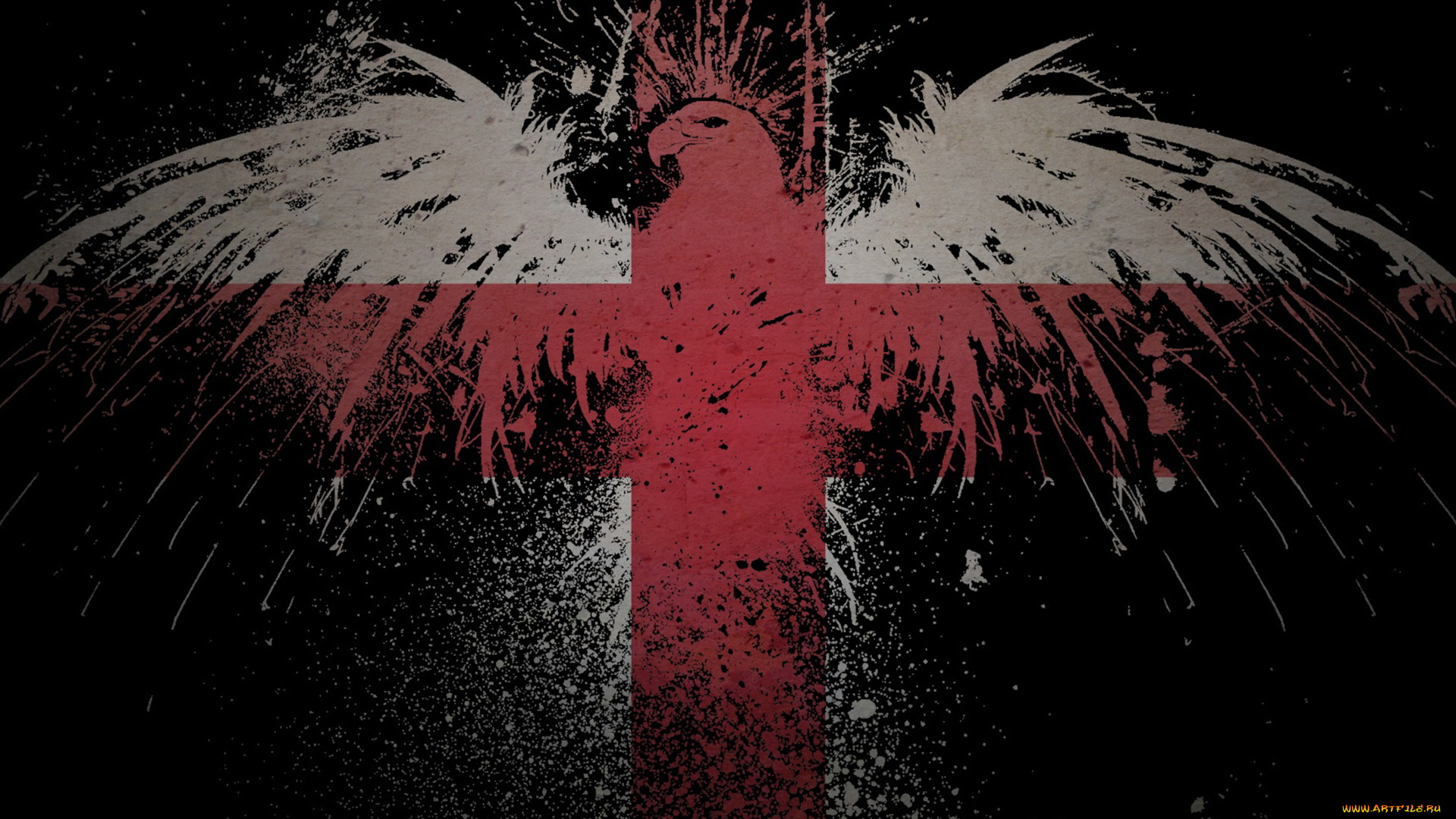 разное, граффити, фон, орел