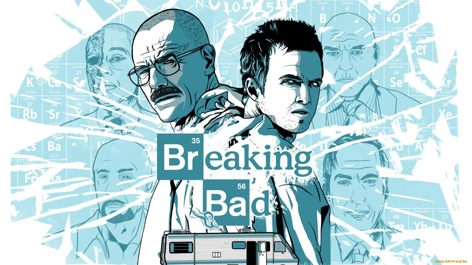 рисованные, кино, breaking, bad