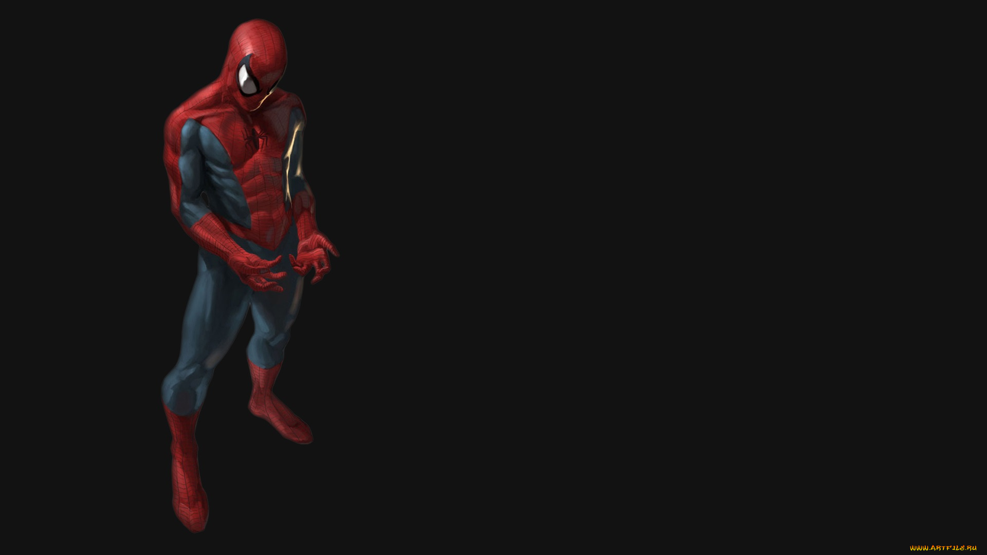 рисованные, комиксы, человек, паук