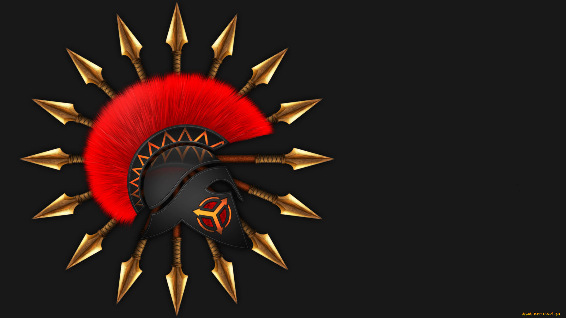 рисованные, минимализм, фон, спарта, копья, шлем