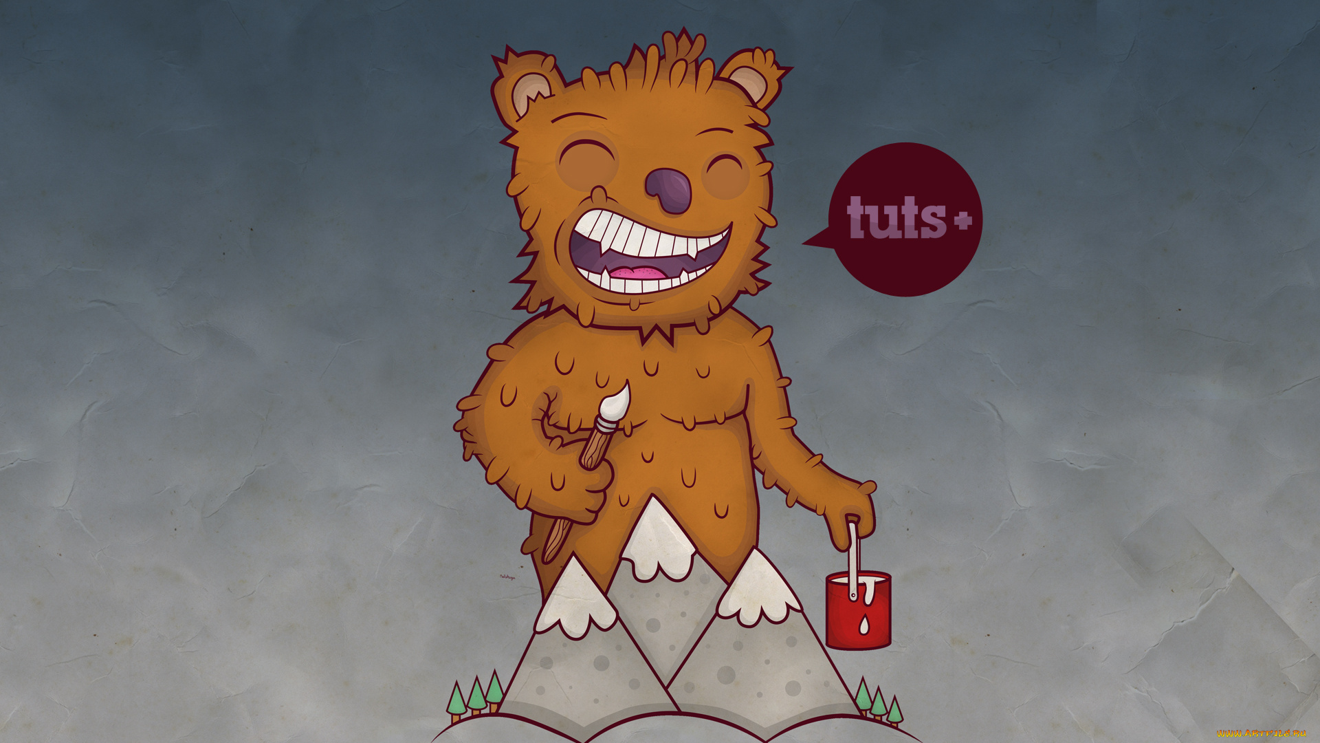 рисованные, минимализм, монстр