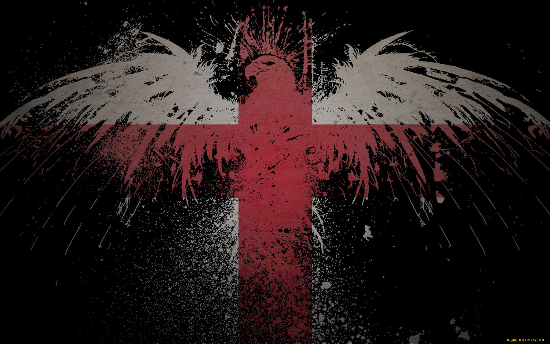 разное, граффити, фон, орел